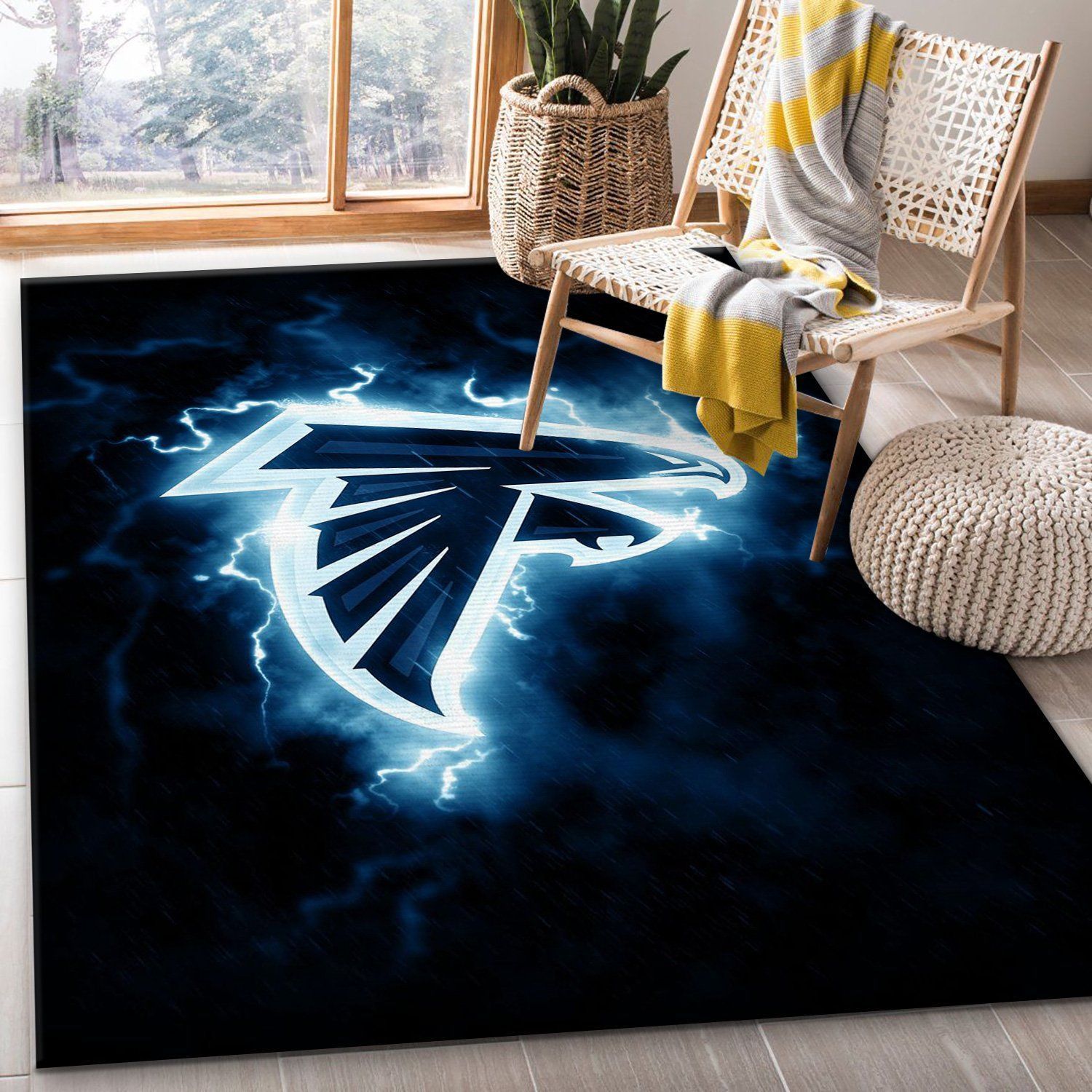 Atlanta Falcons NFL Rug Bedroom Rug US Gift Decor - Indoor Outdoor Rugs