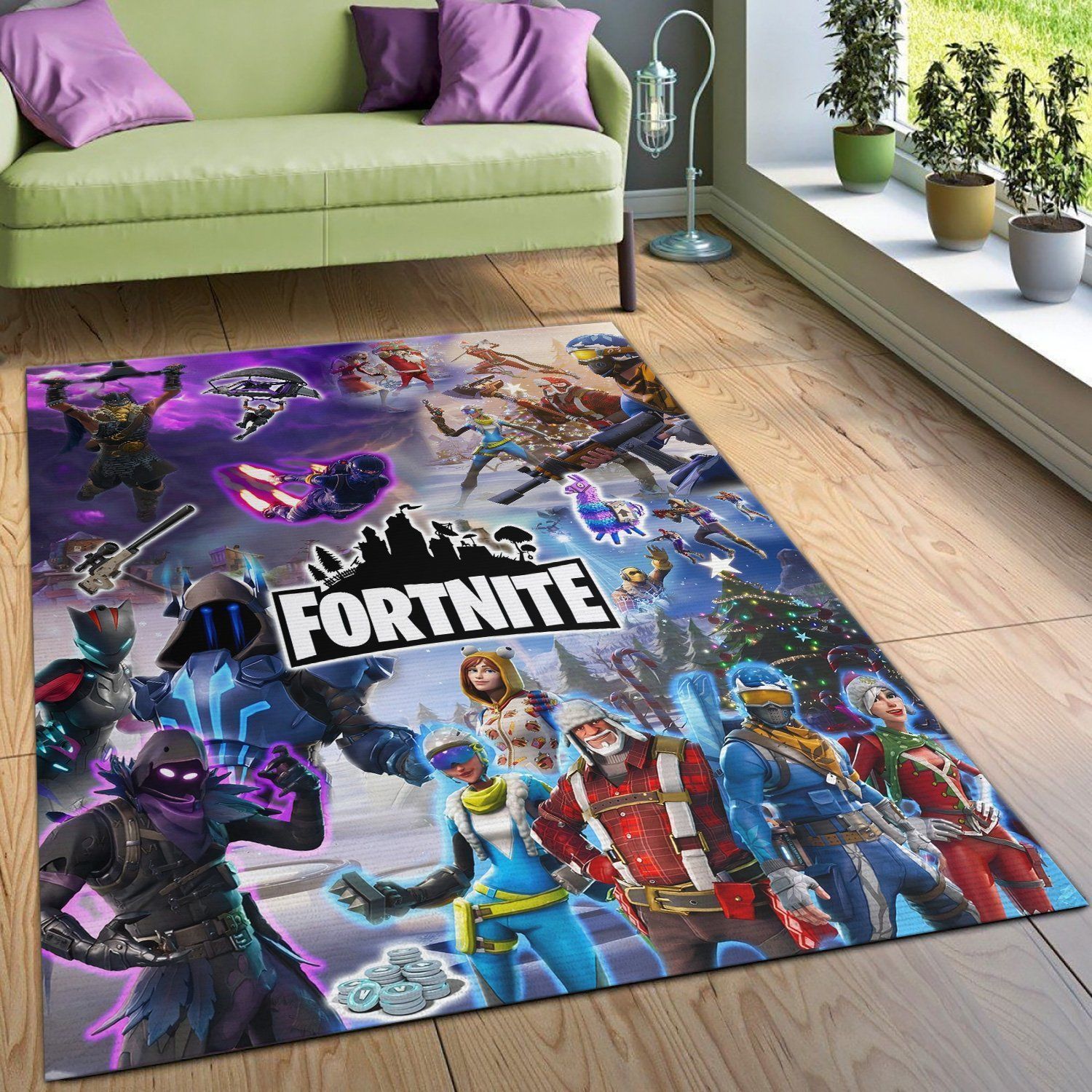 Fortnite Area Rug Christmas Gift Game Rug FN211001 Floor Decor The US Decor - Indoor Outdoor Rugs