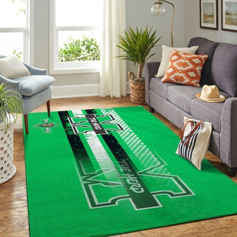 Marshall Thundering Herd Ncaa Rug Room Carpet Sport Custom Area Floor Home Decor - Indoor Outdoor Rugs