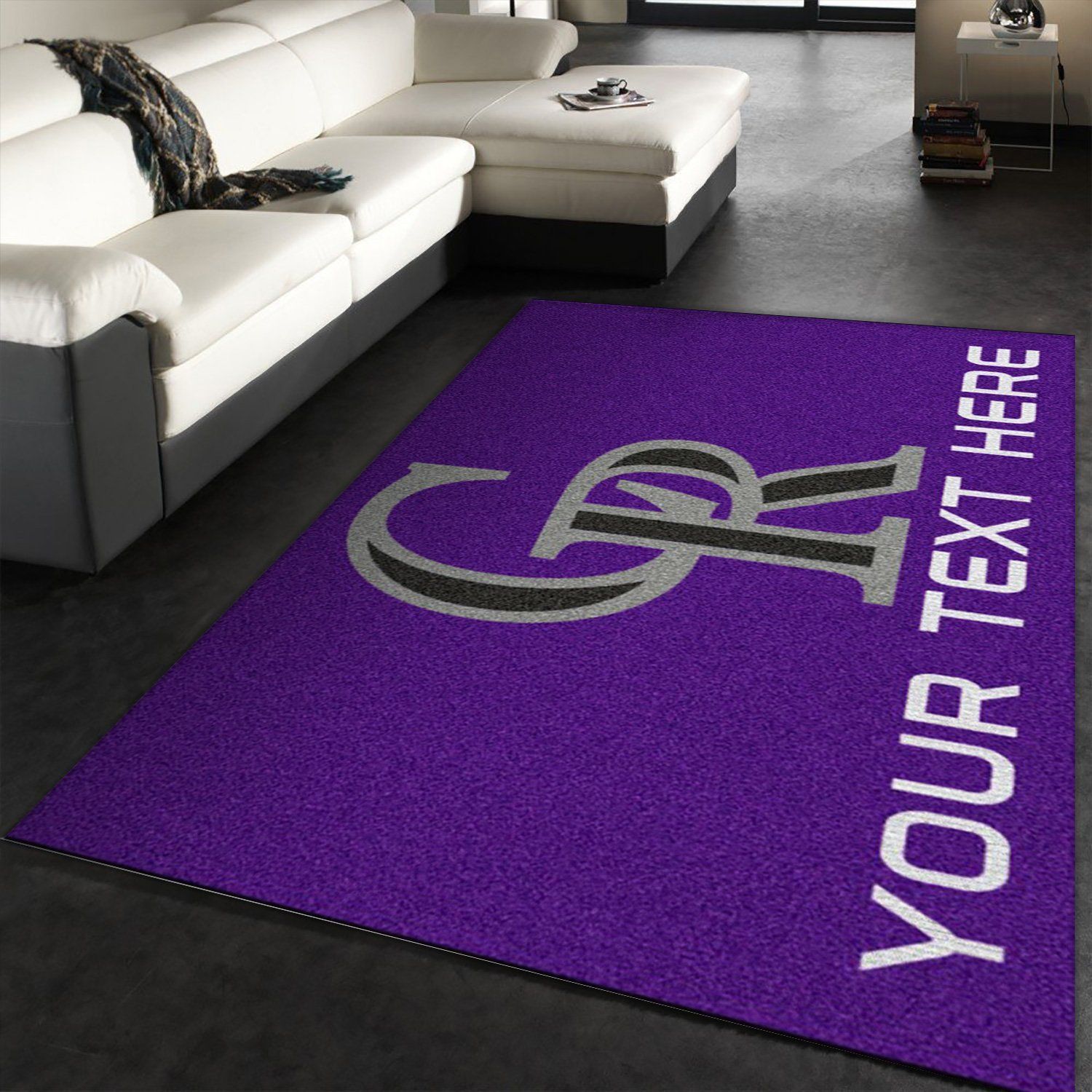 Customizable Colorado Rockies Personalized Accent Rug Area Rug Carpet, Living room and bedroom Rug, Home US Decor - Indoor Outdoor Rugs