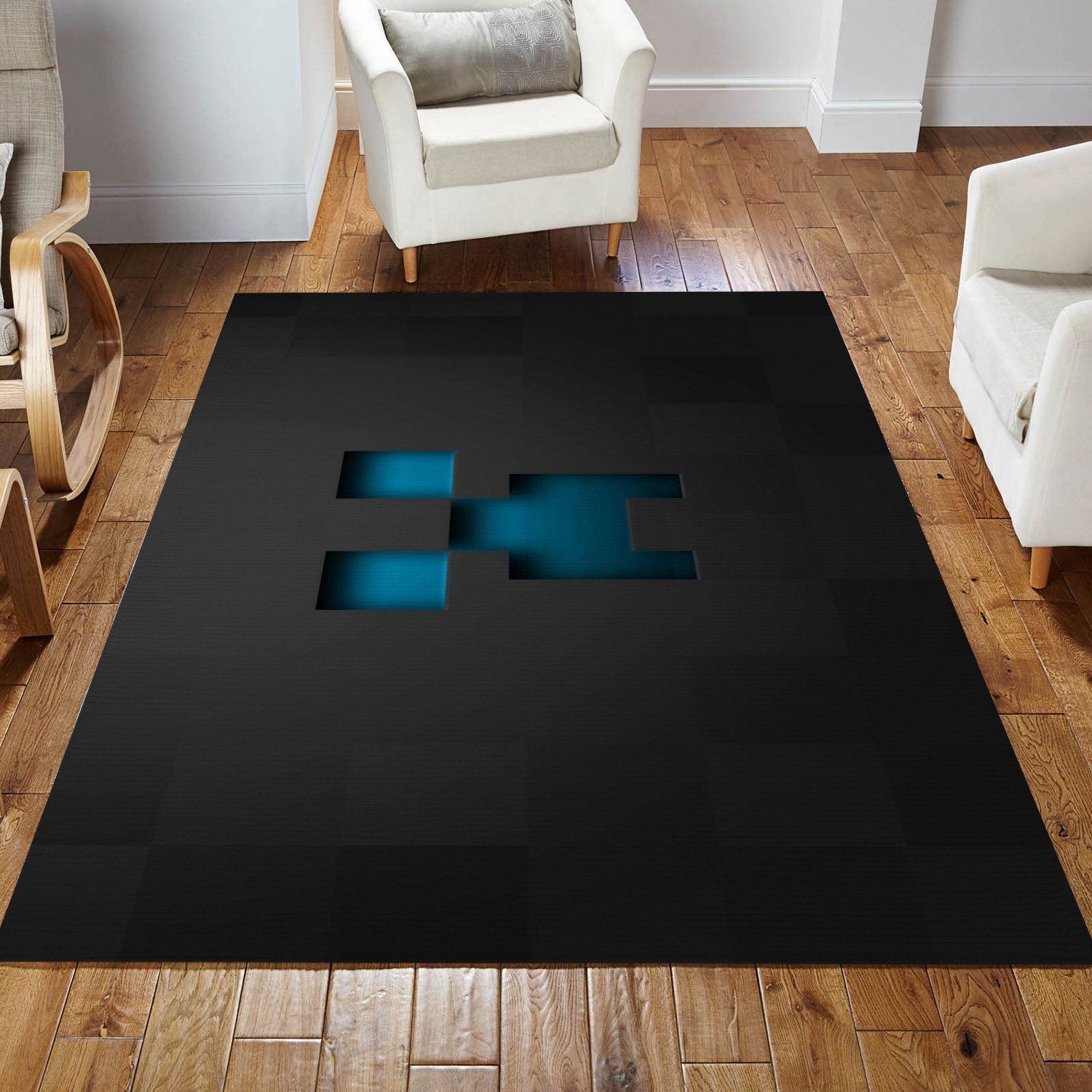 Minecraft Area Rug Living Room Rug Home Decor Floor Decor - Indoor Outdoor Rugs