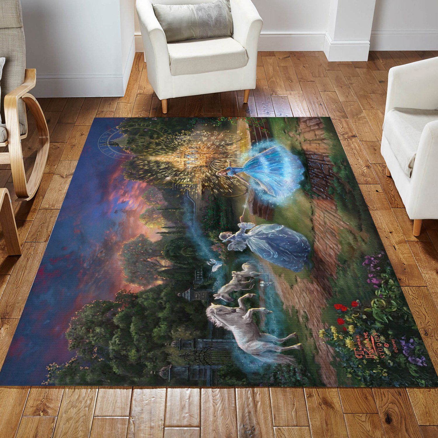 Wishes Granted Disney Area Rug Living Room Rug Home Decor Floor Decor - Indoor Outdoor Rugs