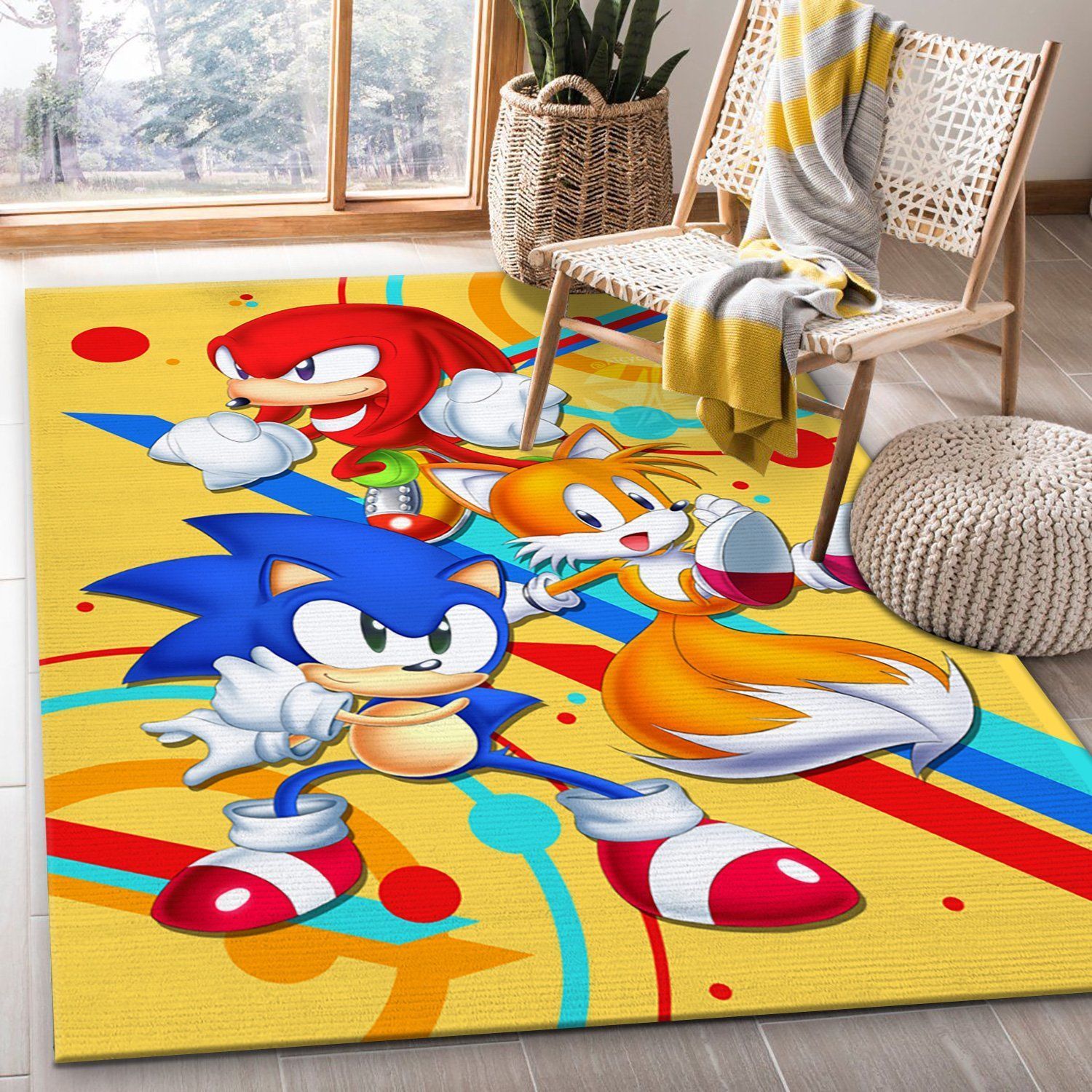 Sonic Mania Disney Area Rug, Bedroom, Christmas Gift US Decor - Indoor Outdoor Rugs