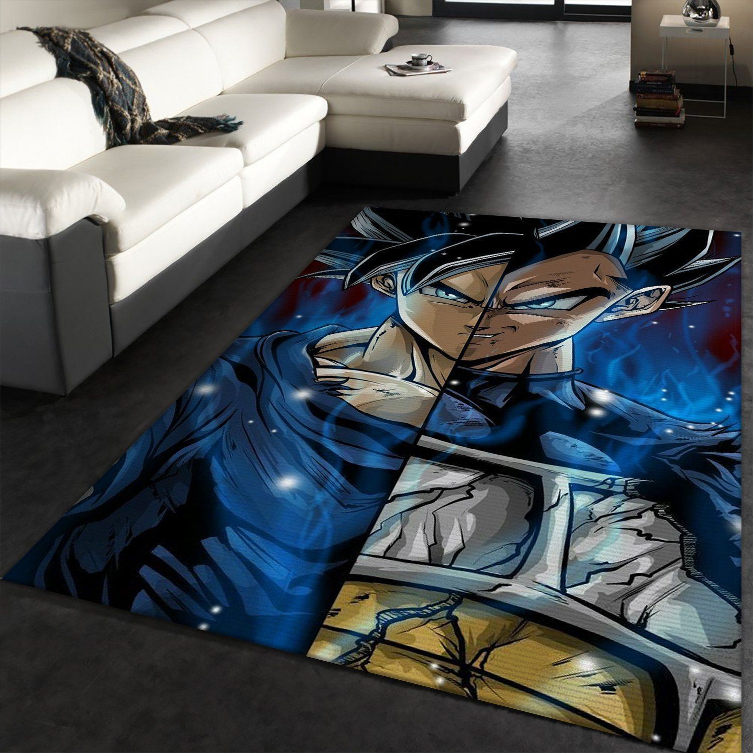 Elftees Dragon Ball Goku Vegeta Area Area Rug Room Decor Area Rug Db174 Rectangular Indoor Outdoor Area Carpet - Indoor Outdoor Rugs