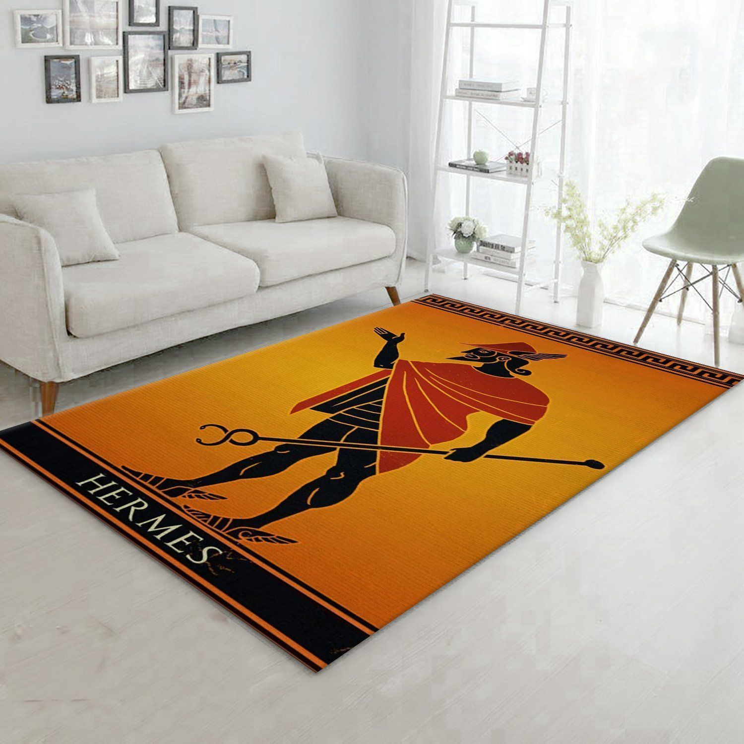 Hermes Ver15 Area Rug Bedroom Rug Family Gift US Decor - Indoor Outdoor Rugs