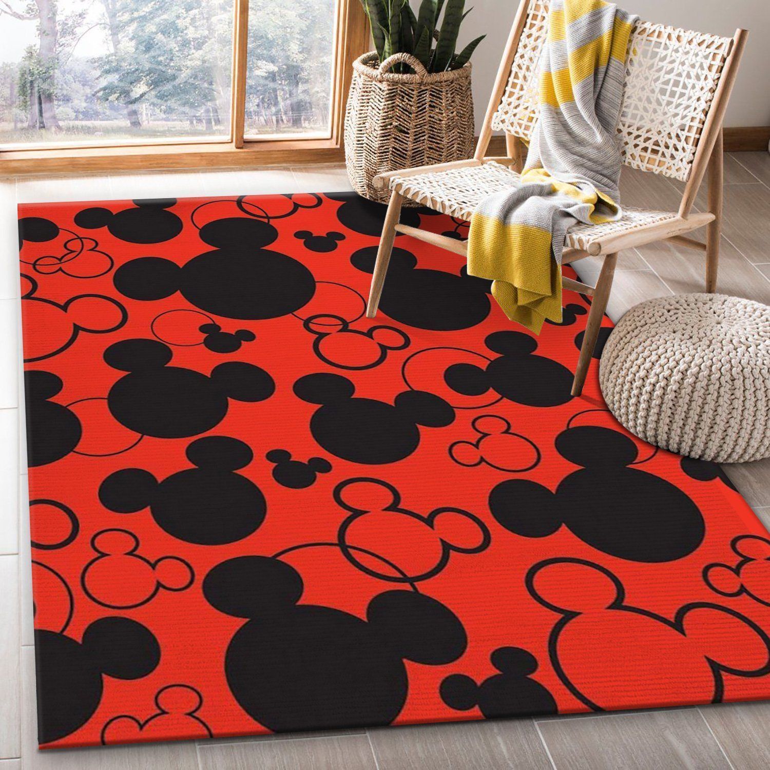 Mickey Mouse High Definition Disney Area Rug, Kitchen Rug, Family Gift US Decor - Indoor Outdoor Rugs