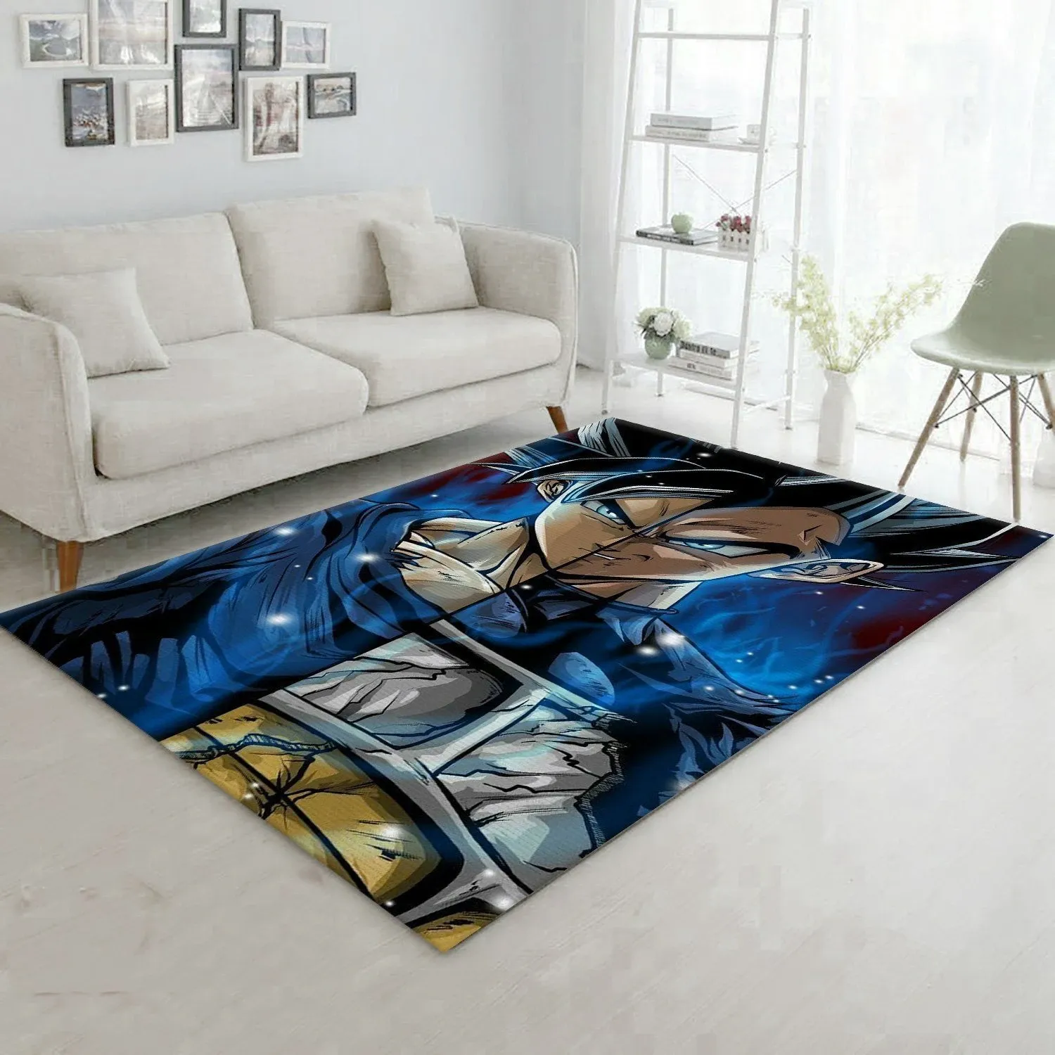 Elftees Dragon Ball Goku Vegeta Area Area Rug Room Decor Area Rug Db174 Rectangular Indoor Outdoor Area Carpet - Indoor Outdoor Rugs