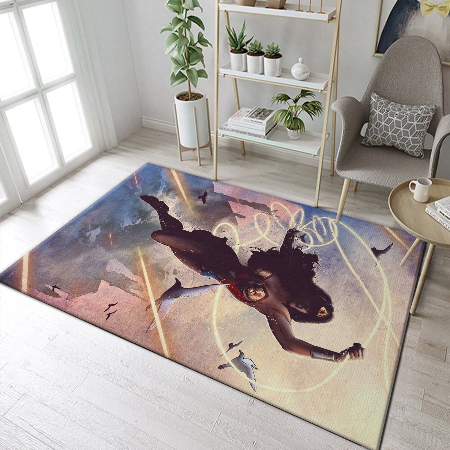 Wonder Woman DC Area Rug, Gift for fans, Christmas Gift US Decor - Indoor Outdoor Rugs