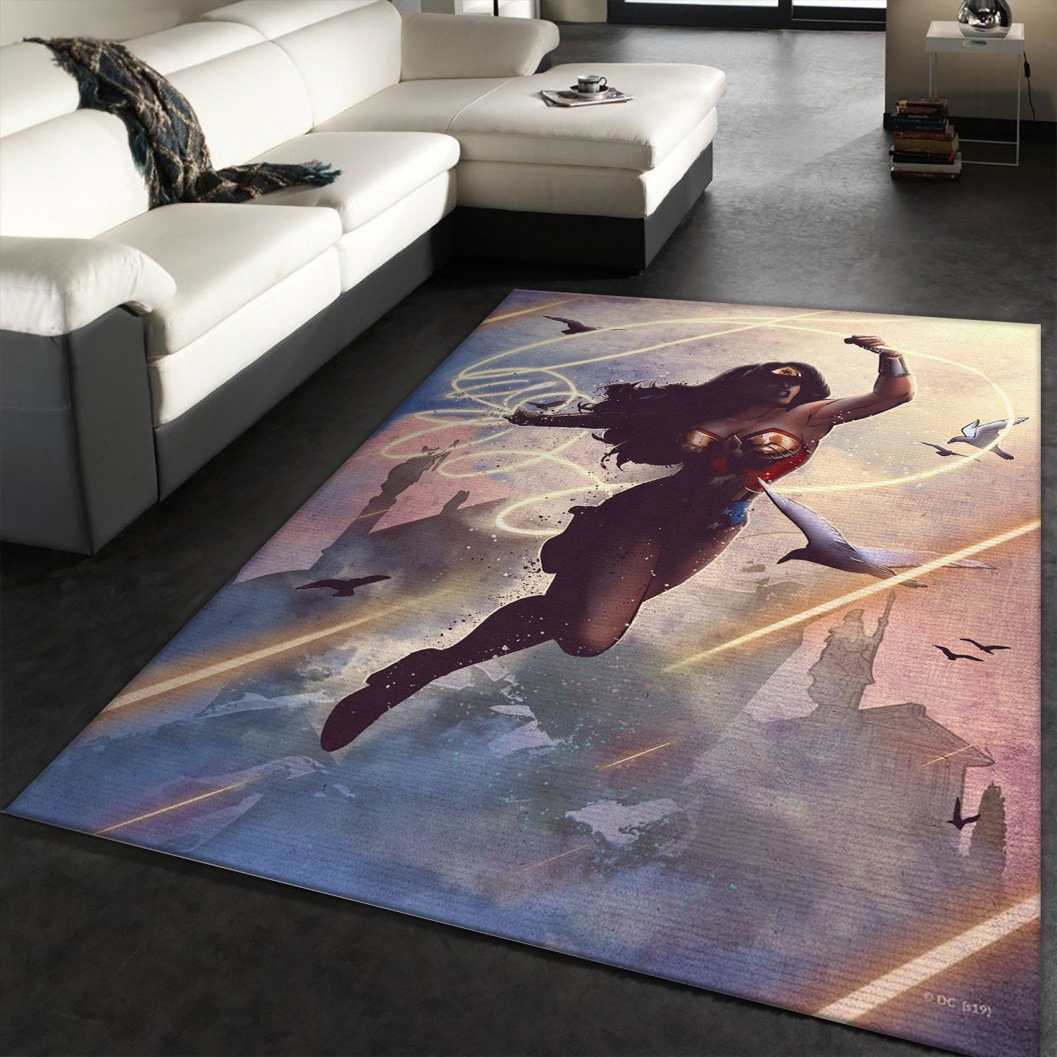 Wonder Woman DC Area Rug, Gift for fans, Christmas Gift US Decor - Indoor Outdoor Rugs