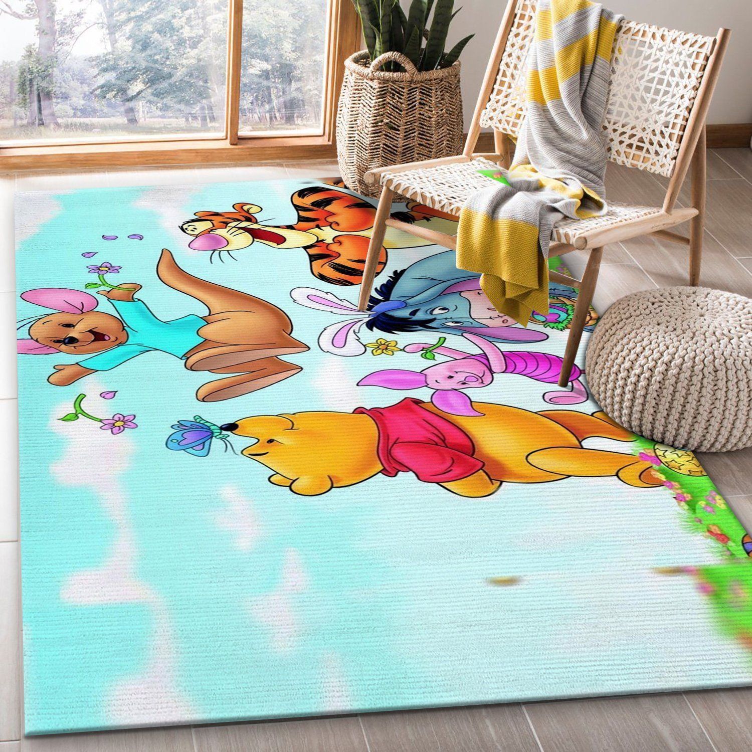 Winnie The Pooh Ver16 Disney Area Rug Bedroom Rug Home US Decor - Indoor Outdoor Rugs