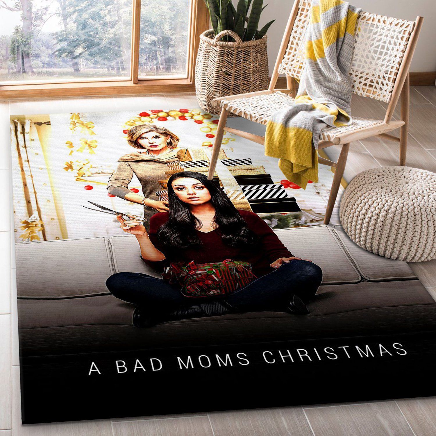 A Bad Moms Christmas Rug Movie Rug Home US Decor - Indoor Outdoor Rugs