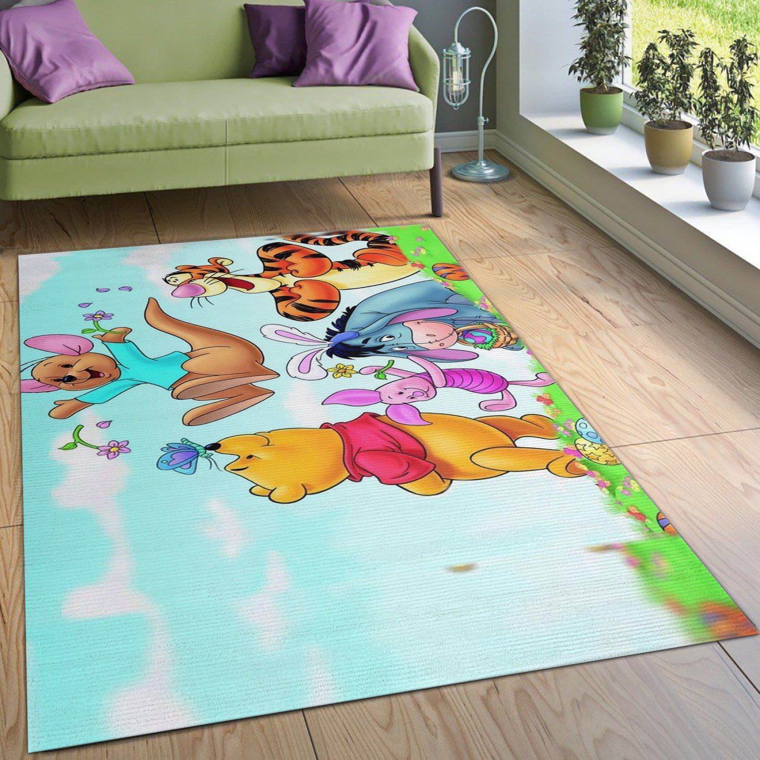 Winnie The Pooh Ver16 Disney Area Rug Bedroom Rug Home US Decor - Indoor Outdoor Rugs