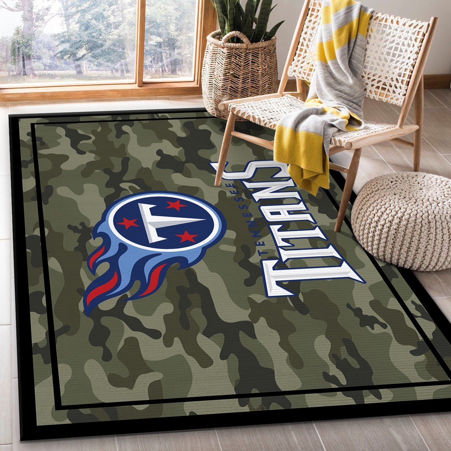 Tennessee Titans Nfl Rug Room Carpet Sport Custom Area Floor Home Decor V2 - Indoor Outdoor Rugs