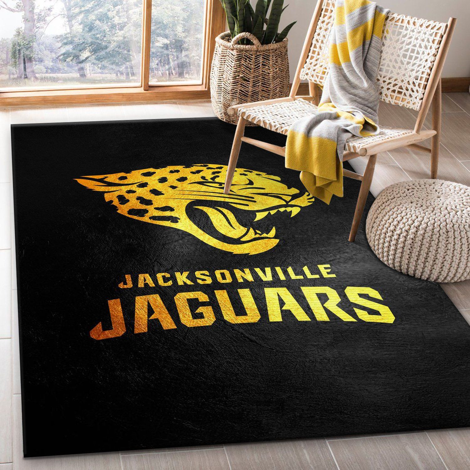 Jacksonville Jaguars NFL Area Rug For Christmas, Living Room Rug, Home Decor Floor Decor - Indoor Outdoor Rugs