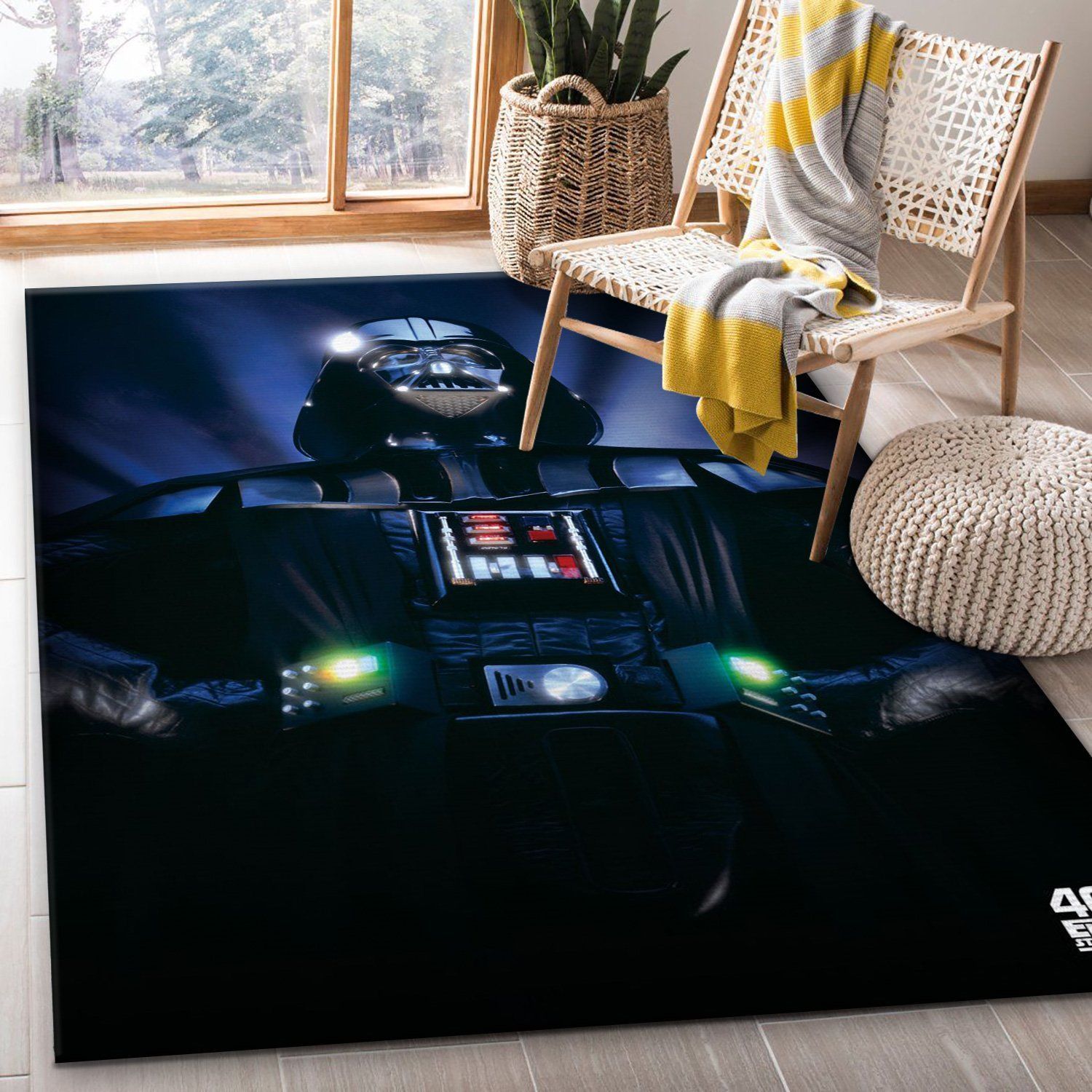 Vader Star War Area Rug Carpet, Living Room Rug, Family Gift US Decor - Indoor Outdoor Rugs