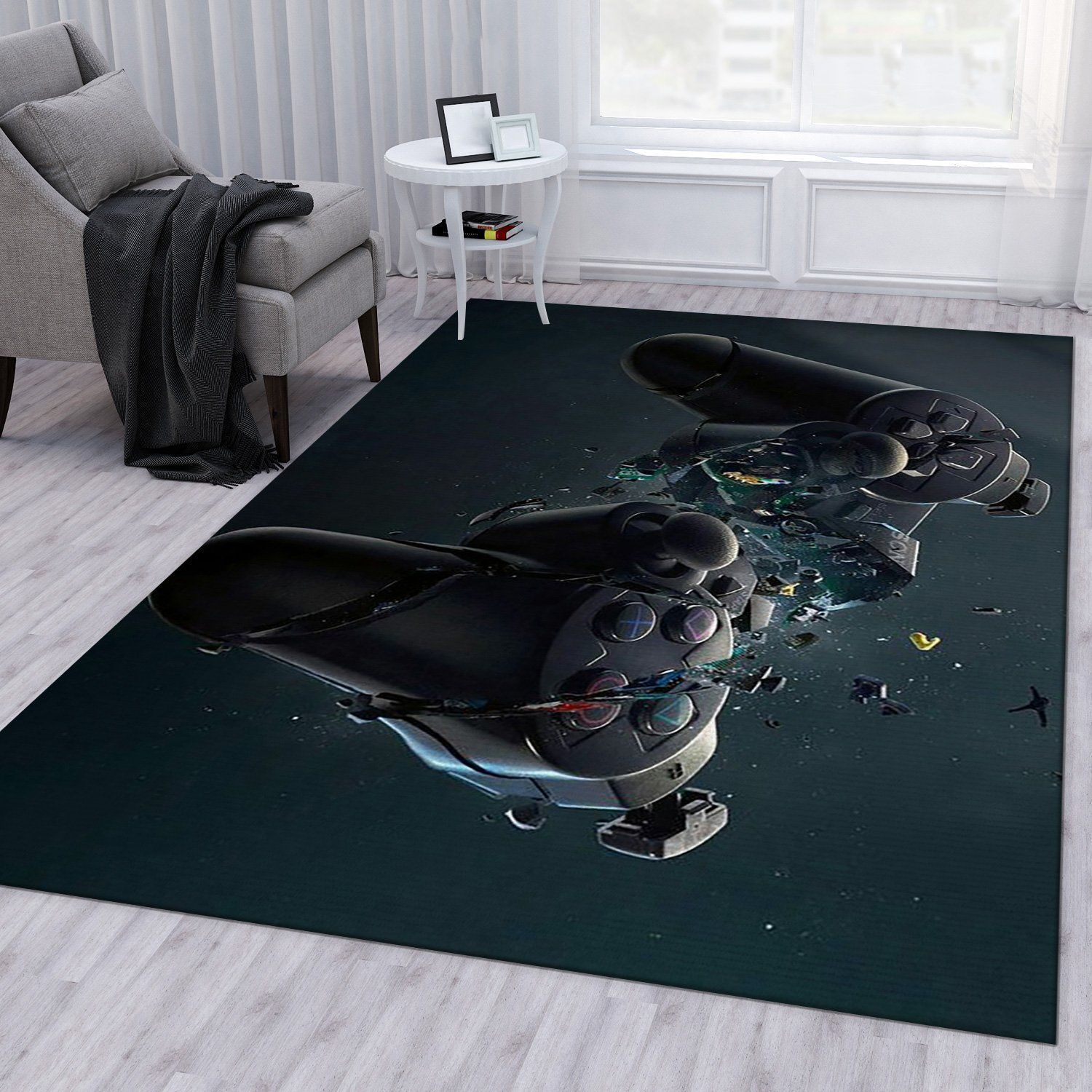 Playstation V21 Area Rug Living Room Rug Home Decor Floor Decor - Indoor Outdoor Rugs