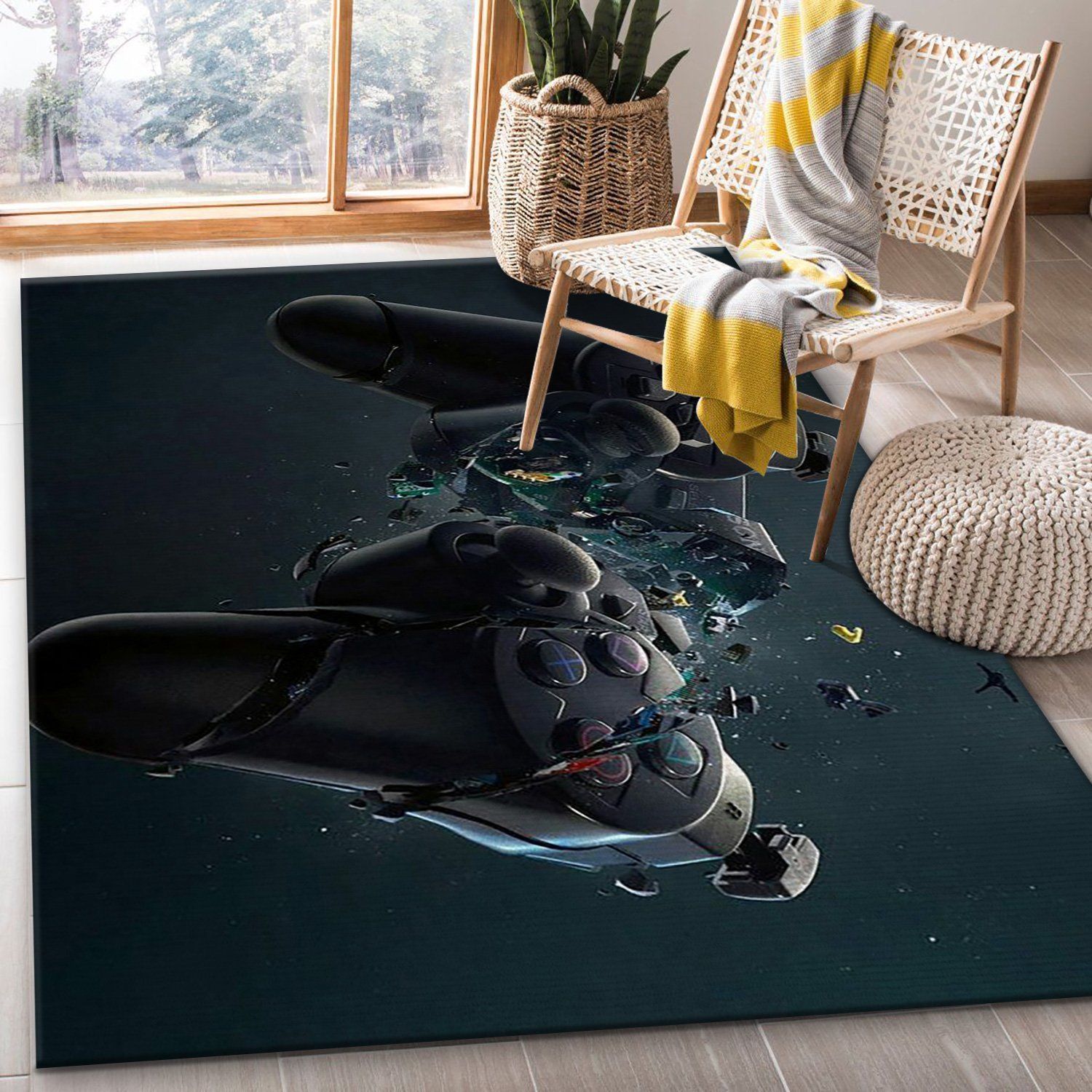 Playstation V21 Area Rug Living Room Rug Home Decor Floor Decor - Indoor Outdoor Rugs