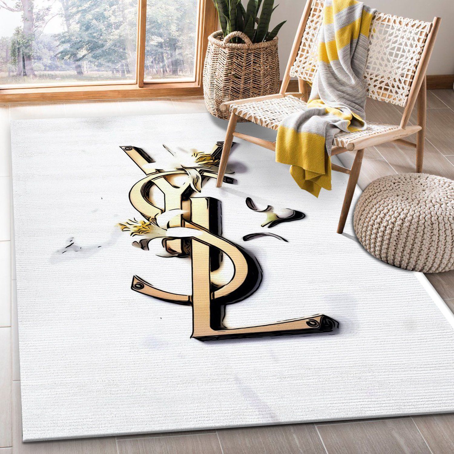 Ysl Area Rugs Living Room Rug Christmas Gift US Decor - Indoor Outdoor Rugs