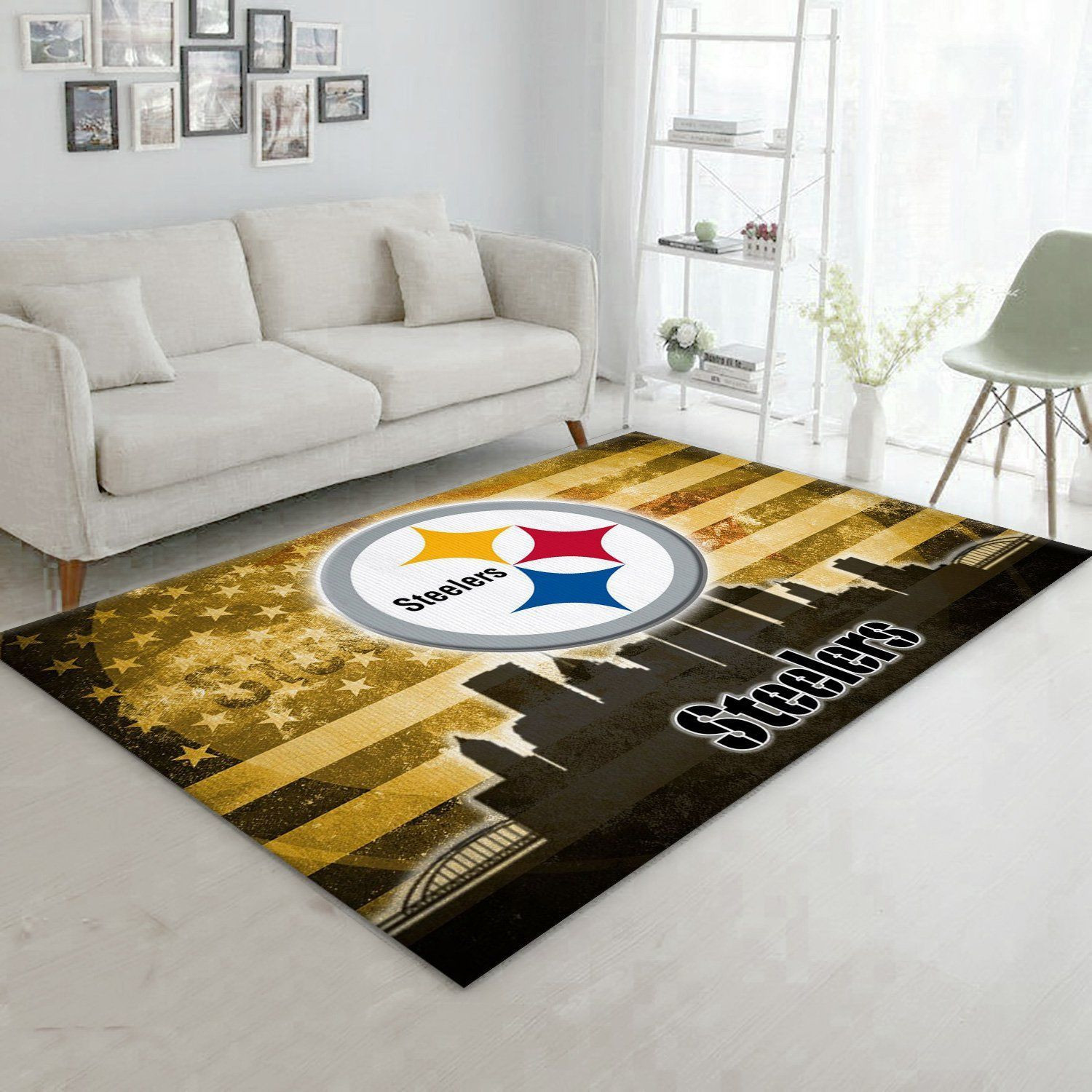 Pittsburgh Steelers NFL Area Rug Bedroom Rug Home Decor Floor Decor - Indoor Outdoor Rugs