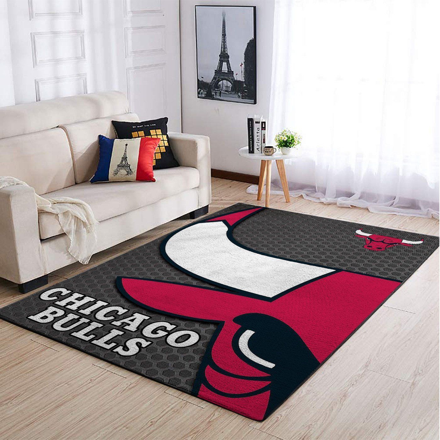 Chicago Bulls Nba Team Logo Style Nice Gift Home Decor Rectangle Area Rug - Indoor Outdoor Rugs