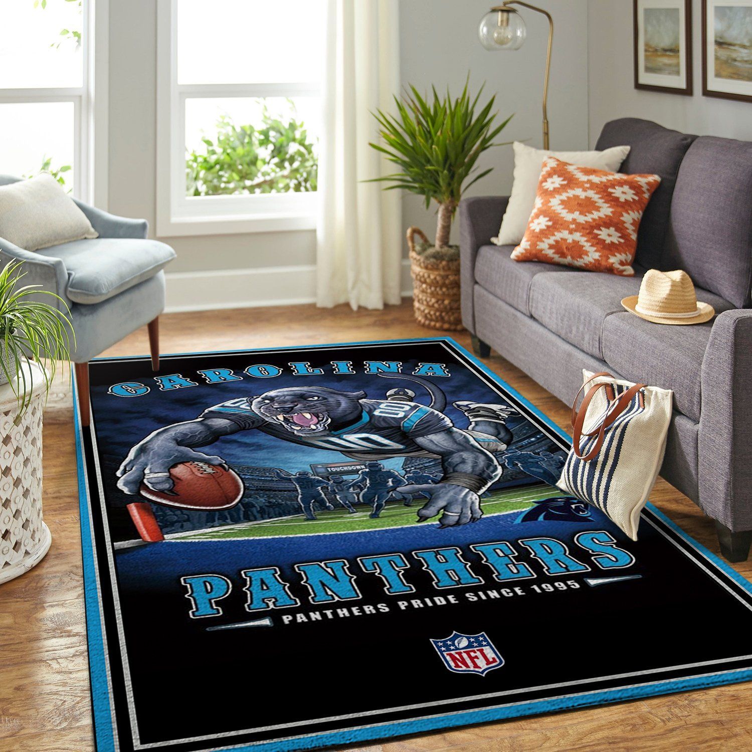 Carolina Panthers Nfl Team Pride Nice Gift Home Decor Rectangle Area Rug - Indoor Outdoor Rugs