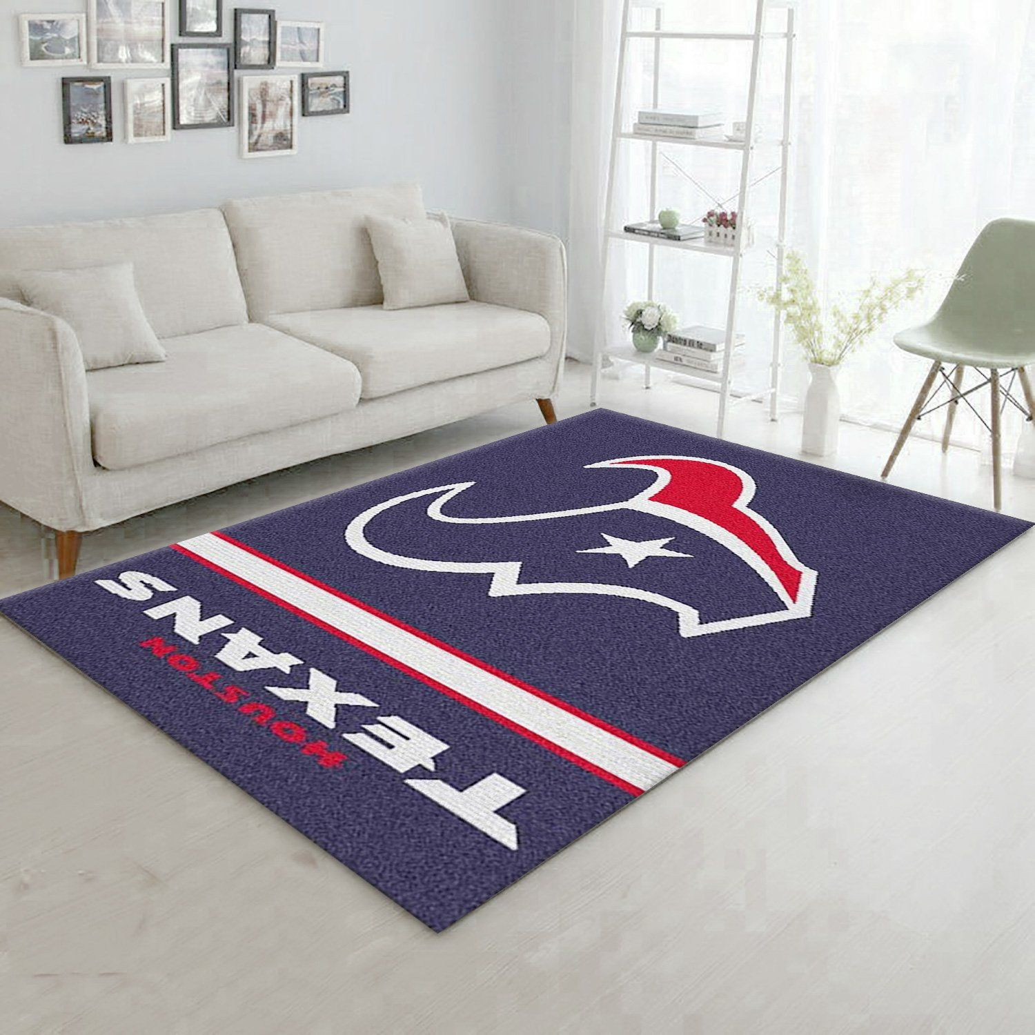 Nfl Houston Texans Area Rug Carpet, Living Room Rug, US Gift Decor - Indoor Outdoor Rugs