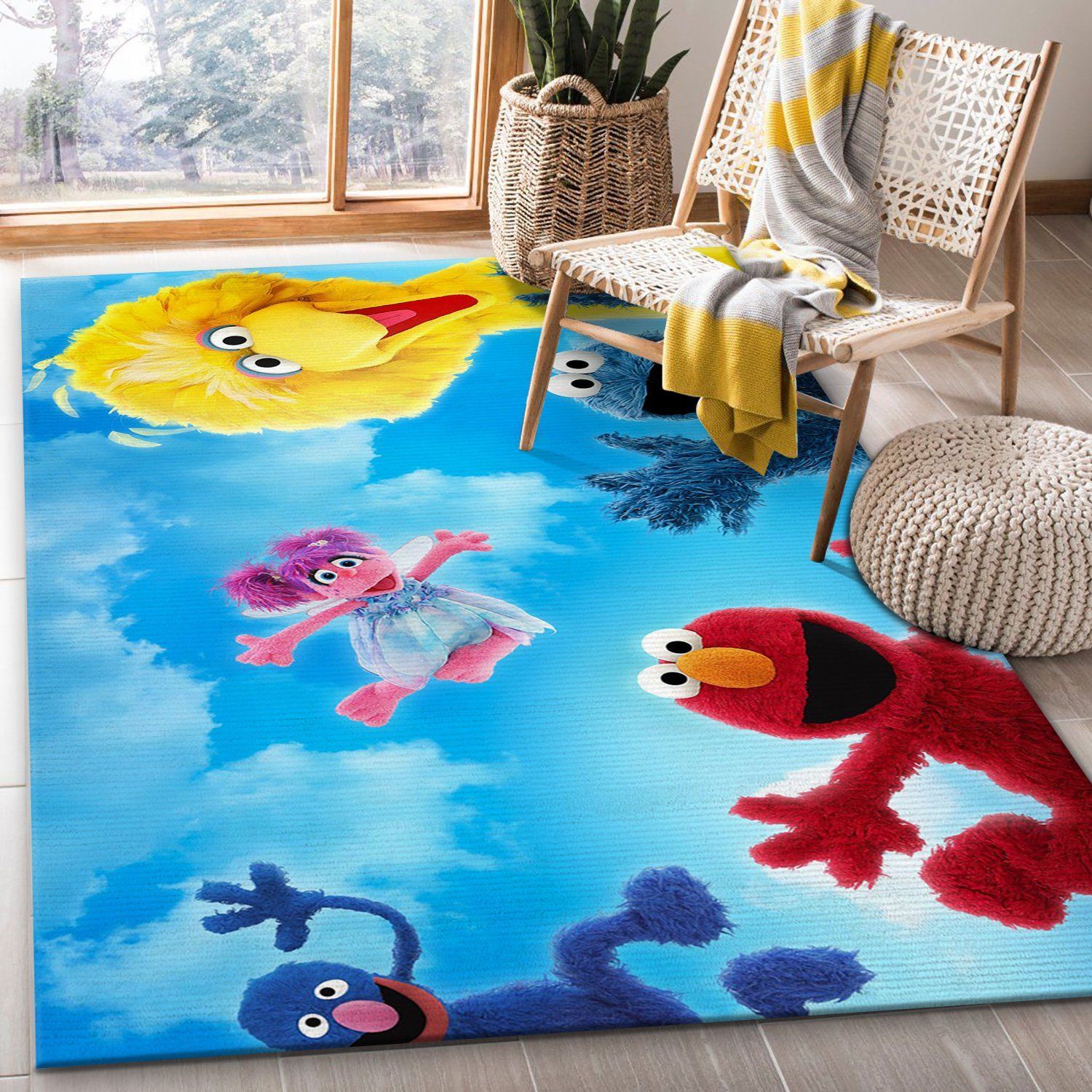 Sesame Street Fly Rug Bedroom Rug Home Decor Floor Decor - Indoor Outdoor Rugs