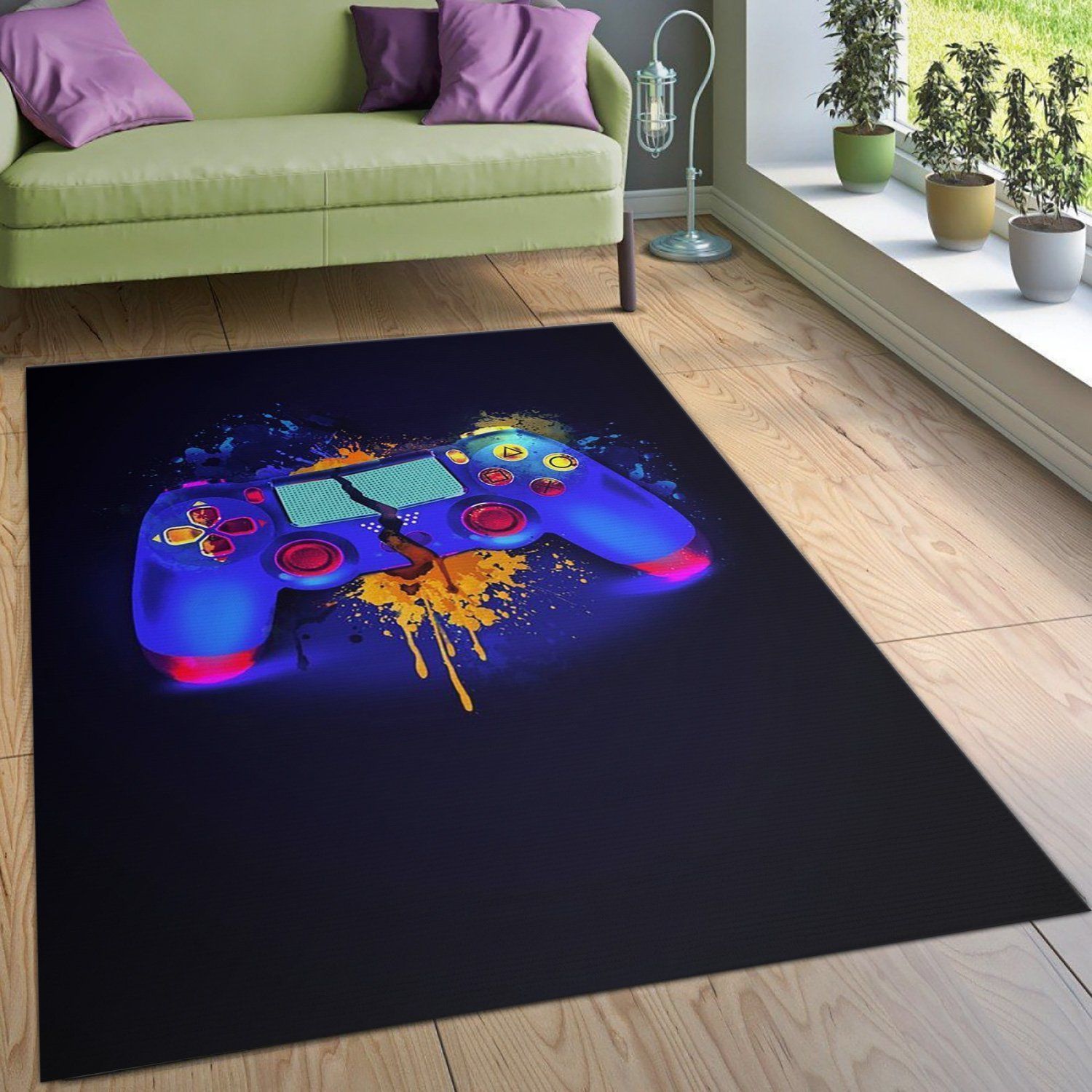 Playstation V27 Area Rug For Gift Living Room Rug Home Decor Floor Decor - Indoor Outdoor Rugs