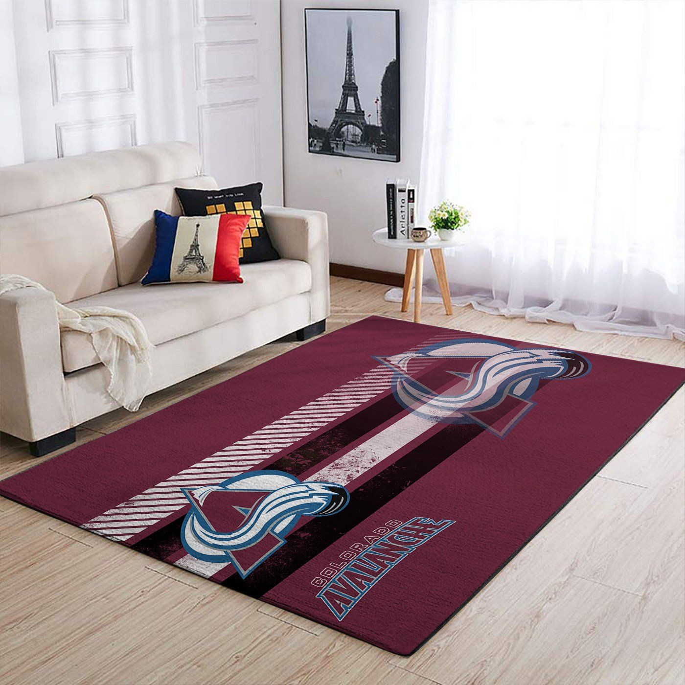 Colorado Avalanche Nhl Team Logo Nice Gift Home Decor Rectangle Area Rug - Indoor Outdoor Rugs