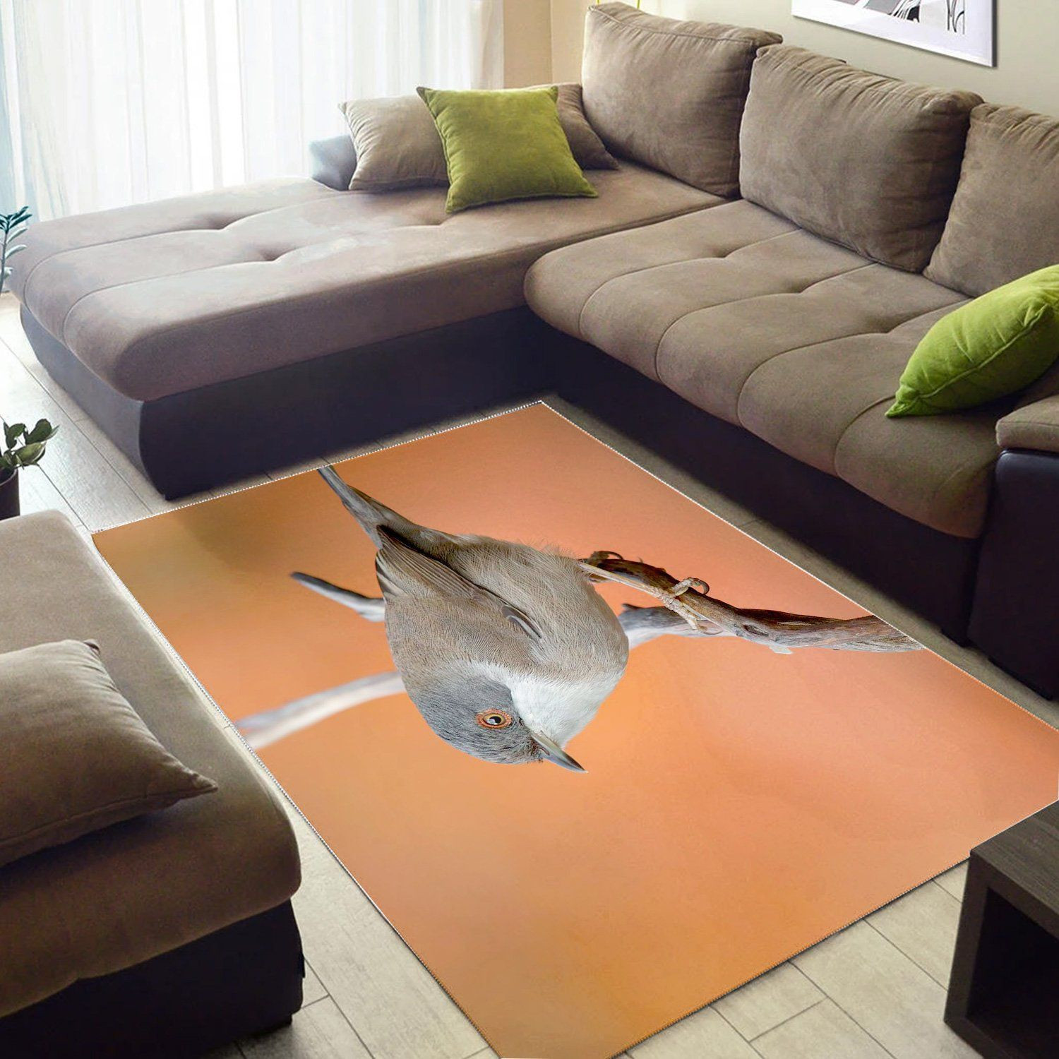 Birds Sylvia Melanocep  Carpet Living Room, Room Decor, Floor Decor Home Decor - Indoor Outdoor Rugs