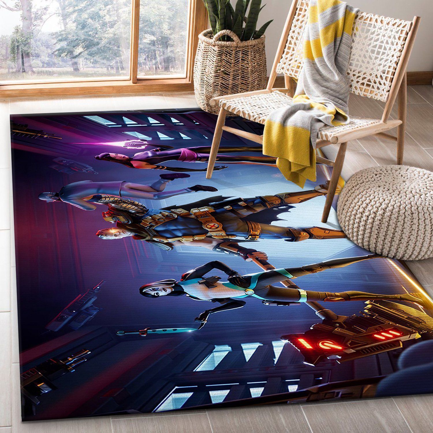 Fortnite Gaming Area Rug Bedroom Home Decor Floor Decor - Indoor Outdoor Rugs