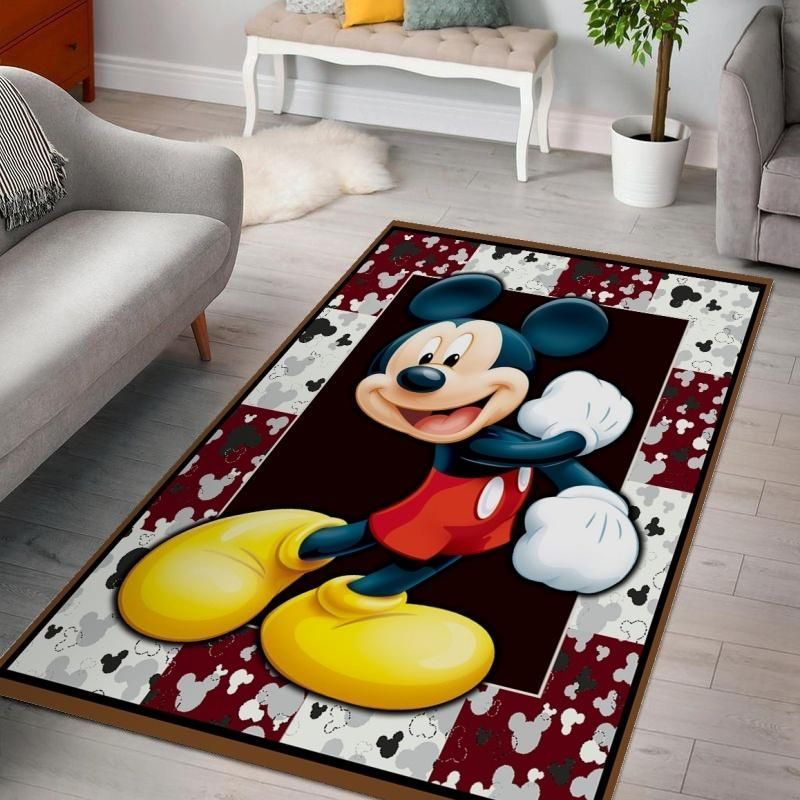 Mickey Disney Living Room Area Rug,  Kitchen Rug,  US Gift Decor - Indoor Outdoor Rugs