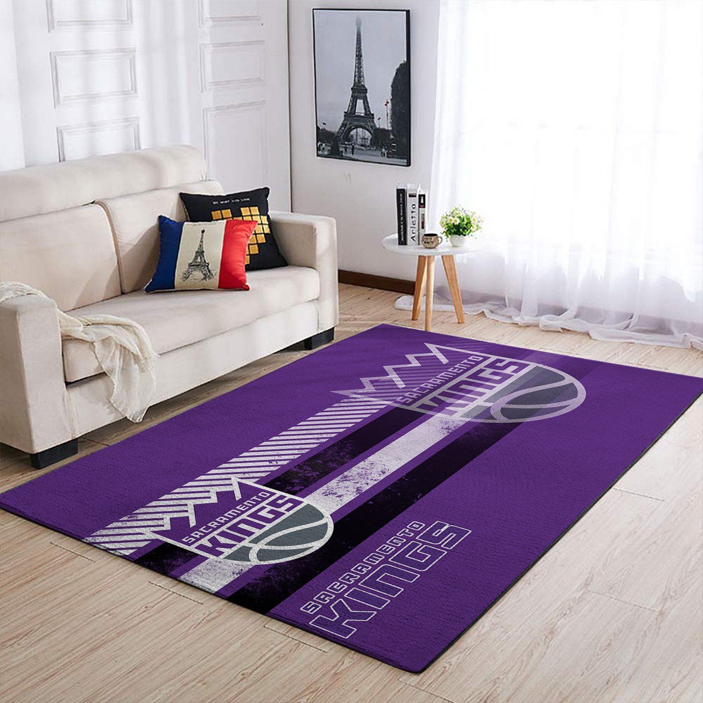 Sacramento Kings Nba Team Logo Nice Gift Home Decor Rectangle Area Rug - Indoor Outdoor Rugs