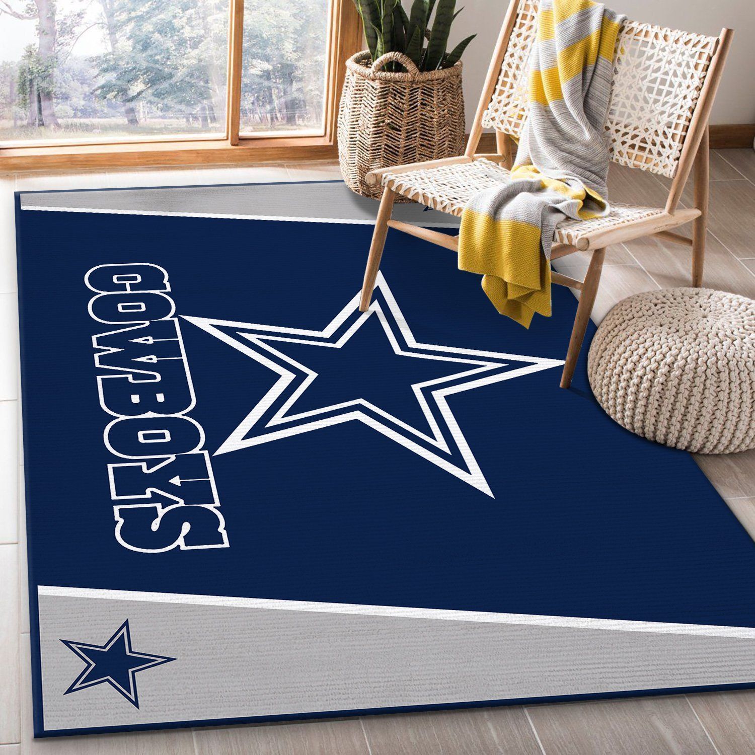 Dallas Cowboys rug Football Area Rug Christmas RugFloor Decor The US Decor - Indoor Outdoor Rugs