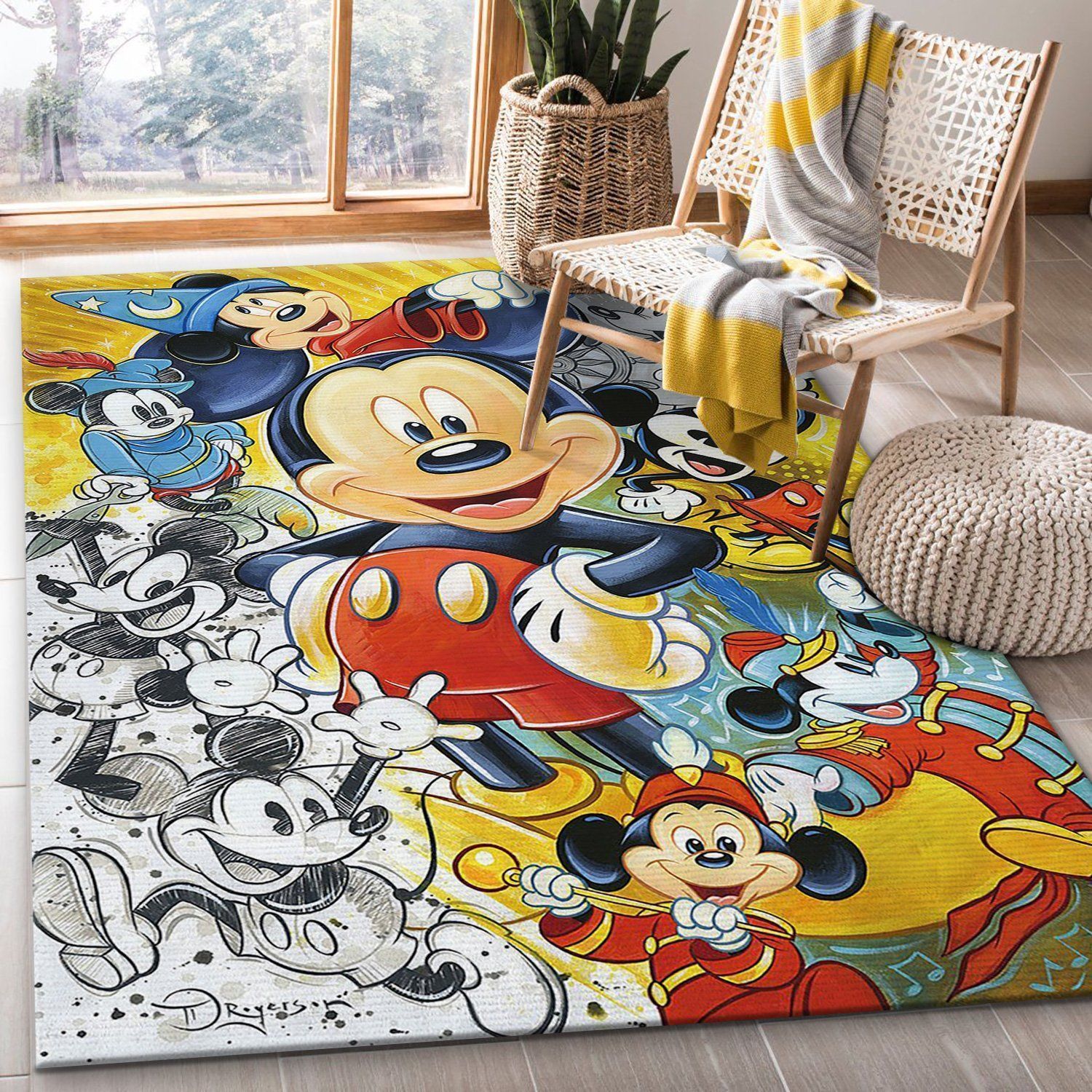 90 Christmas Gift Rug Bedroom Rug US Gift Decor - Indoor Outdoor Rugs