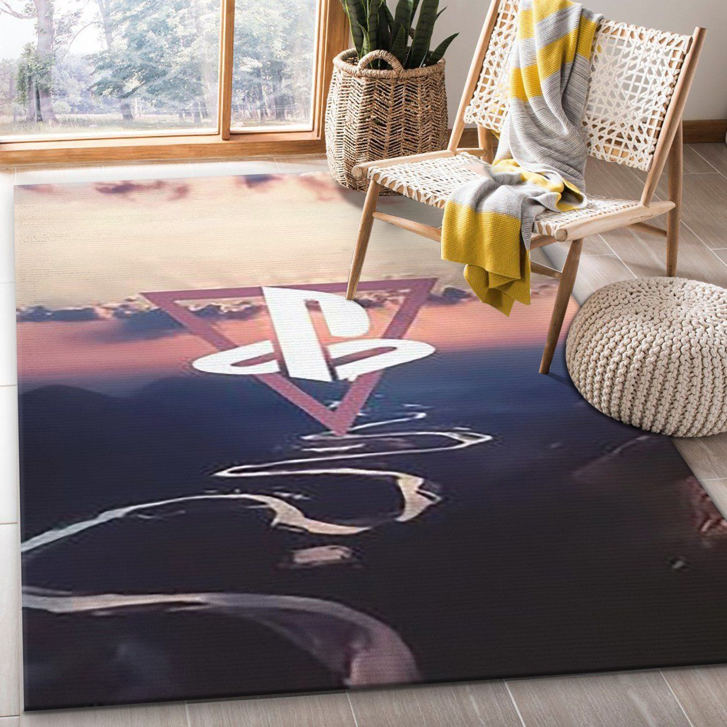 Playstation V57 Area Rug For Gift Living Room Rug Home US Decor - Indoor Outdoor Rugs