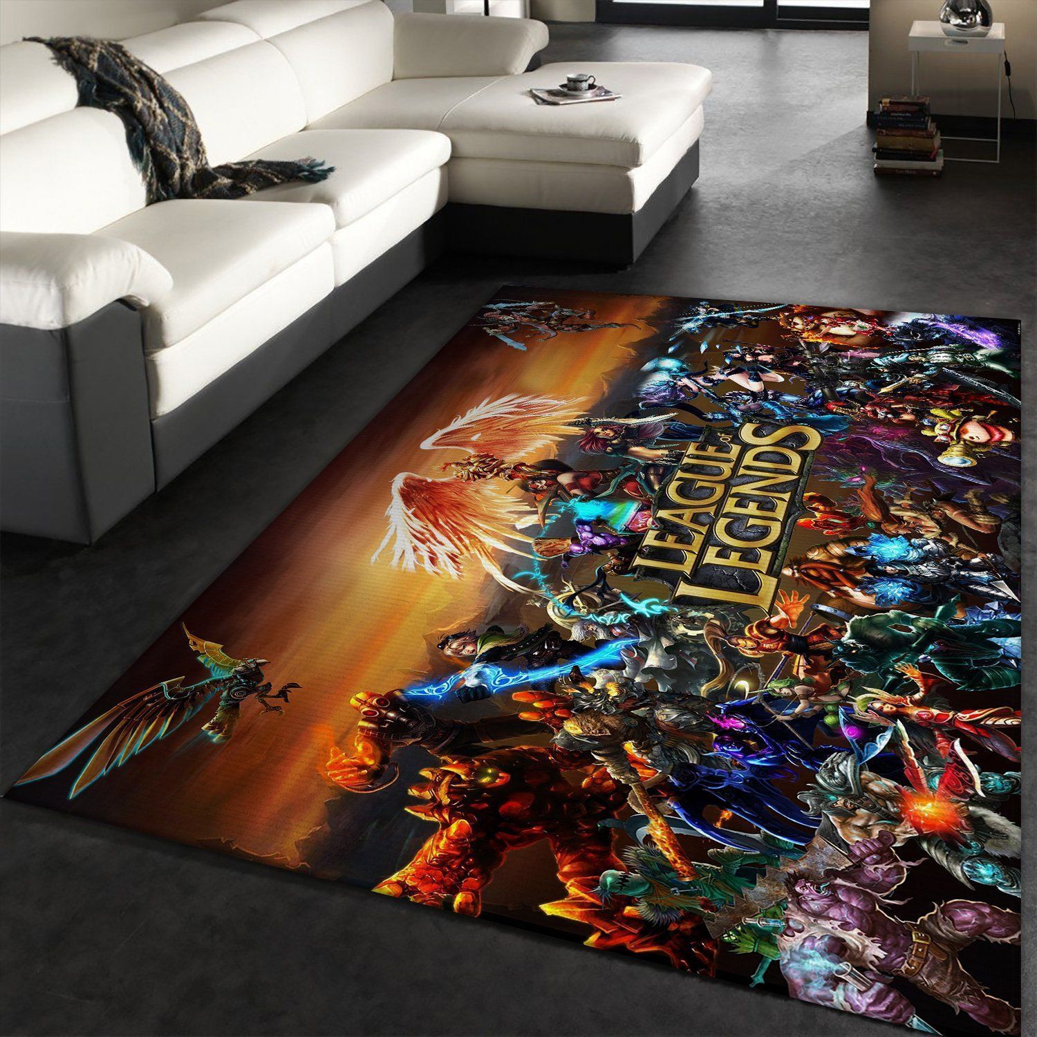 League Of Legends FN030205 Gaming Area Rug Floor Decor The US Decor - Indoor Outdoor Rugs