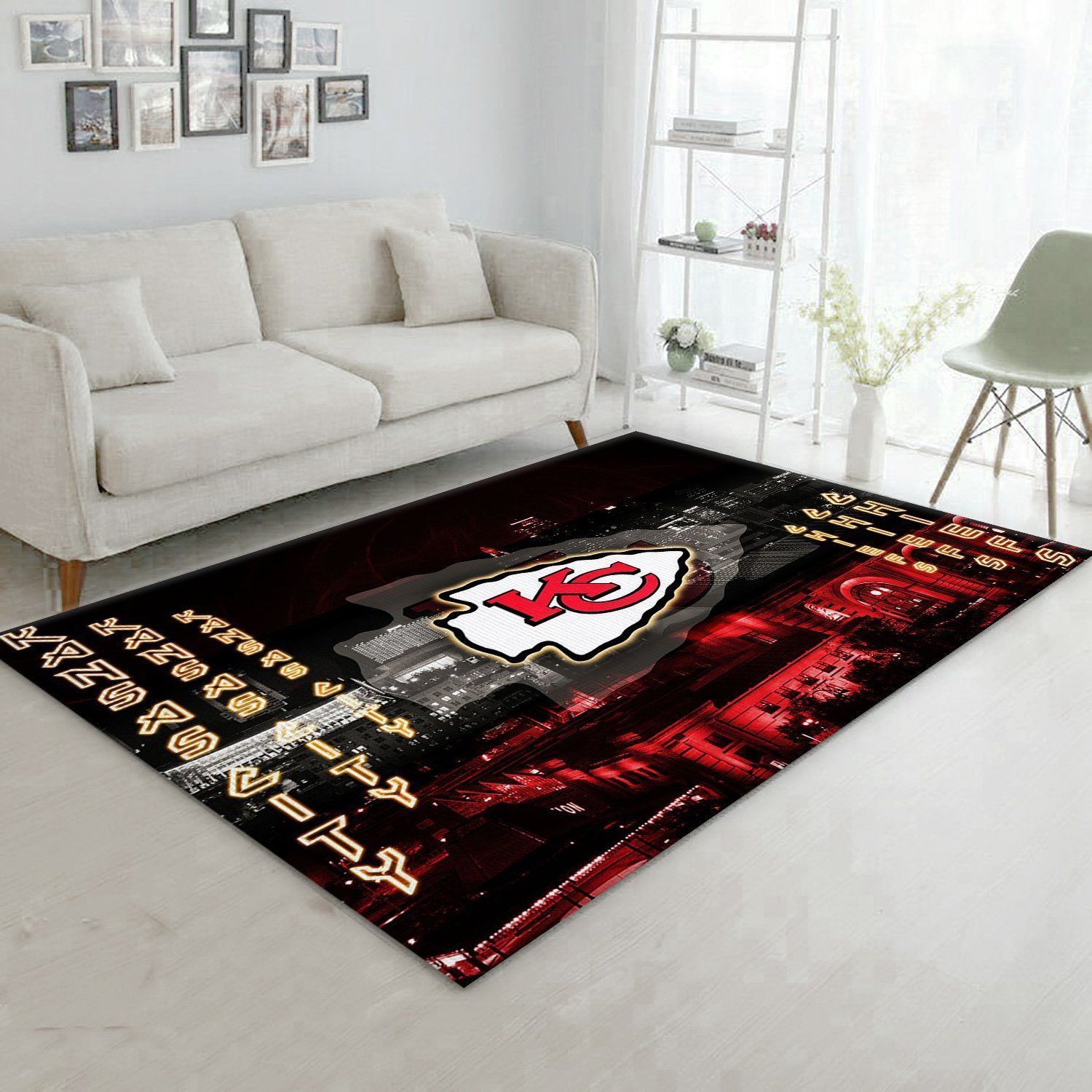 Kansas City Chiefs Nfl Rug Living Room Rug US Gift Decor - Indoor Outdoor Rugs