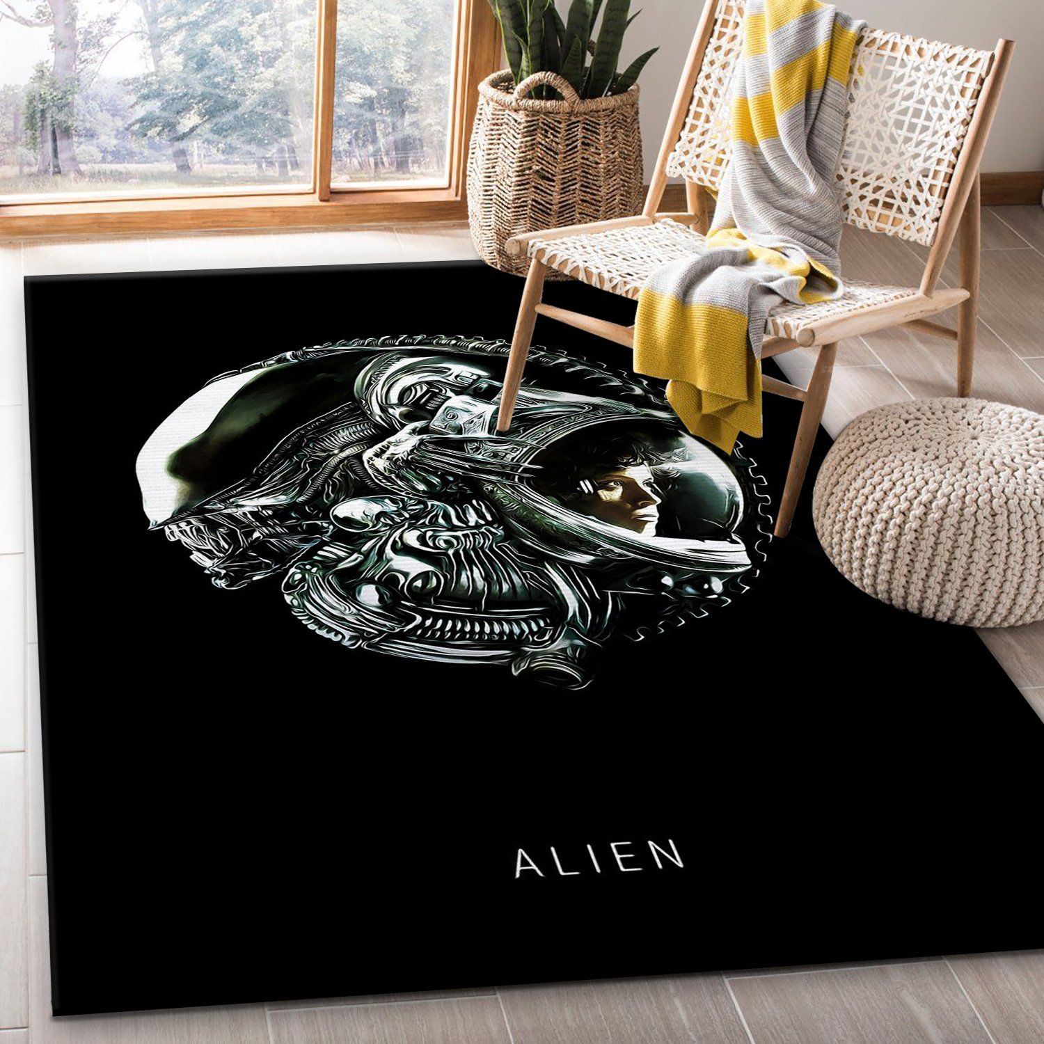 Alien 1979 Area Rug Movie Rug Home US Decor - Indoor Outdoor Rugs