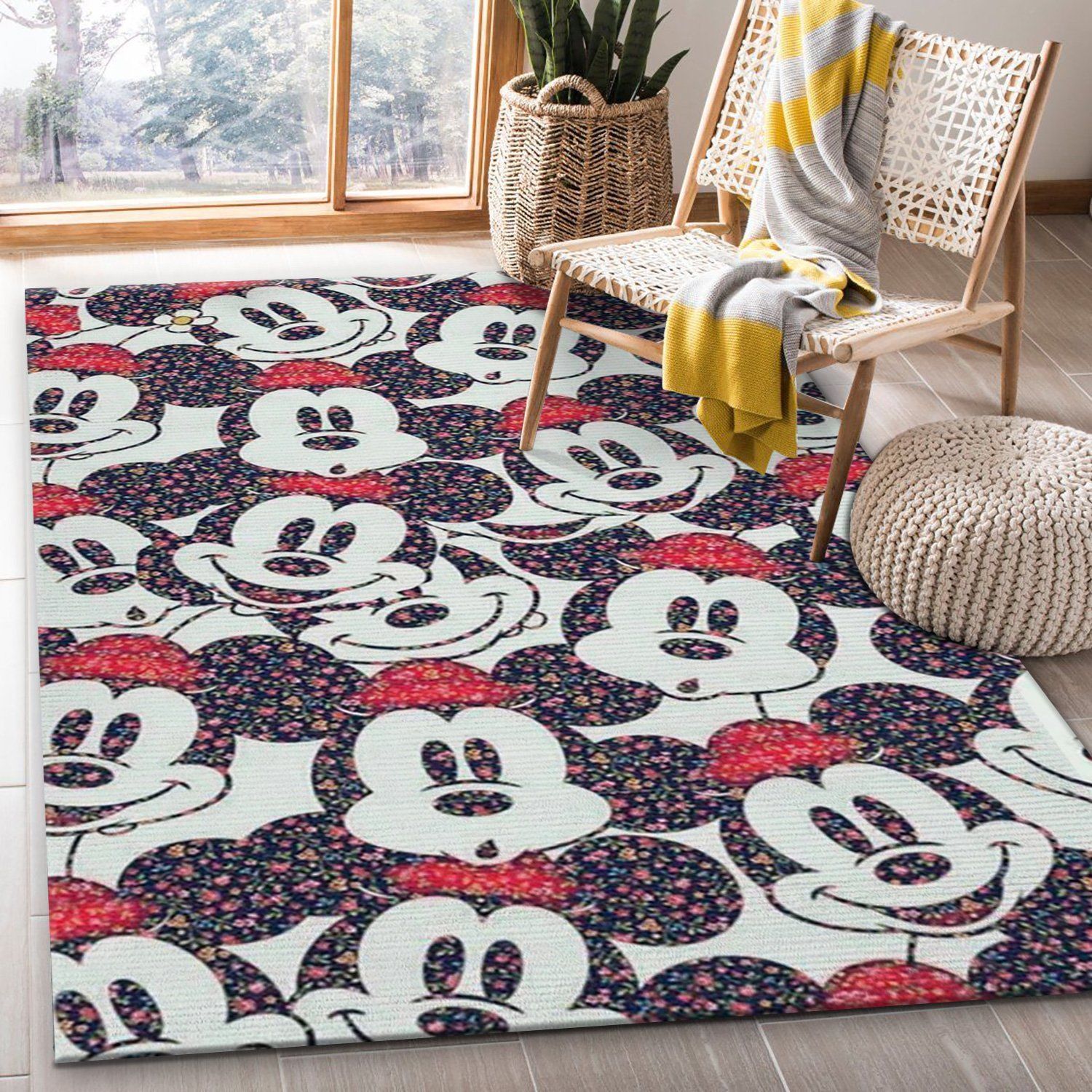 Mickey Mouse Lockscreen Area Rug For Christmas, Kitchen Rug, Floor Decor - Indoor Outdoor Rugs