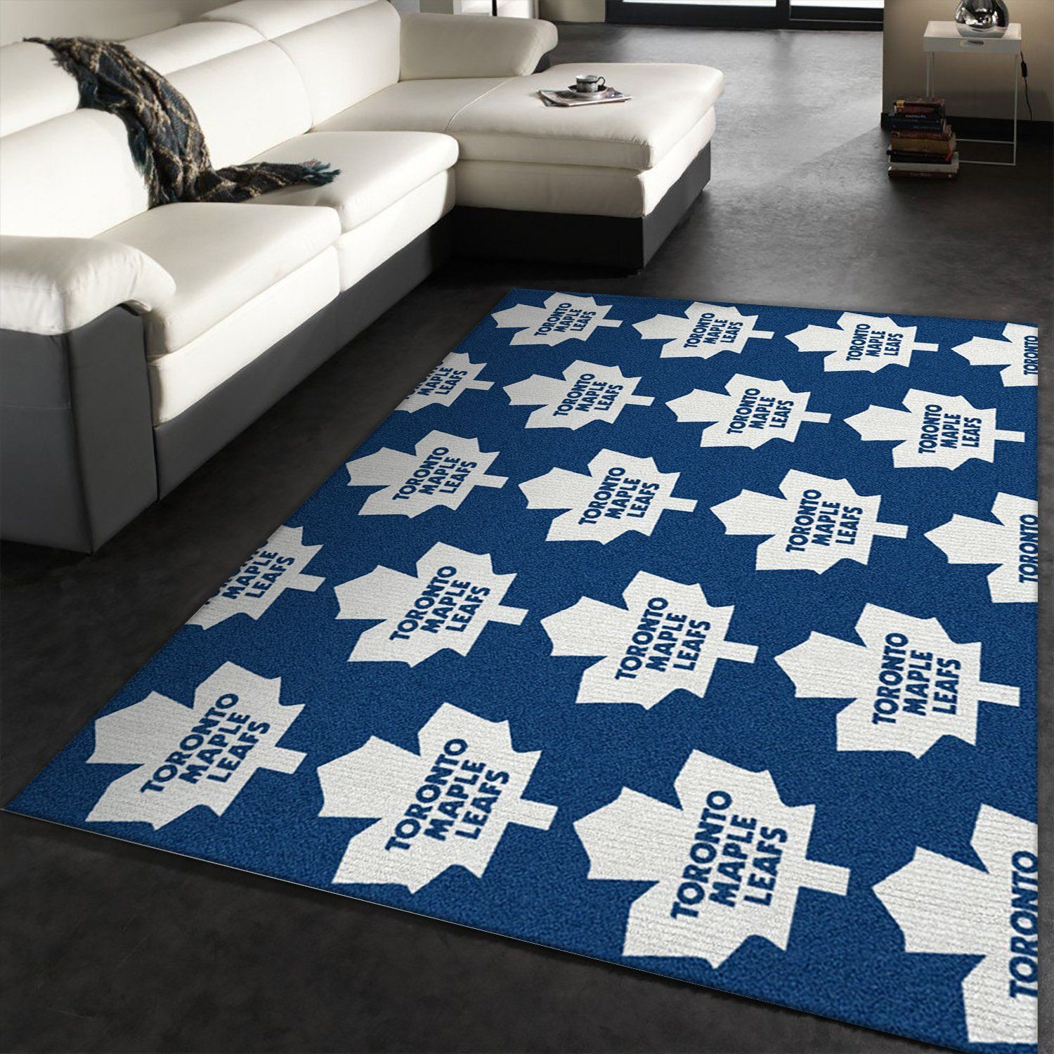 Nhl Repeat Toronto Maple Leafs Area Rug, Bedroom Rug, Home US Decor - Indoor Outdoor Rugs