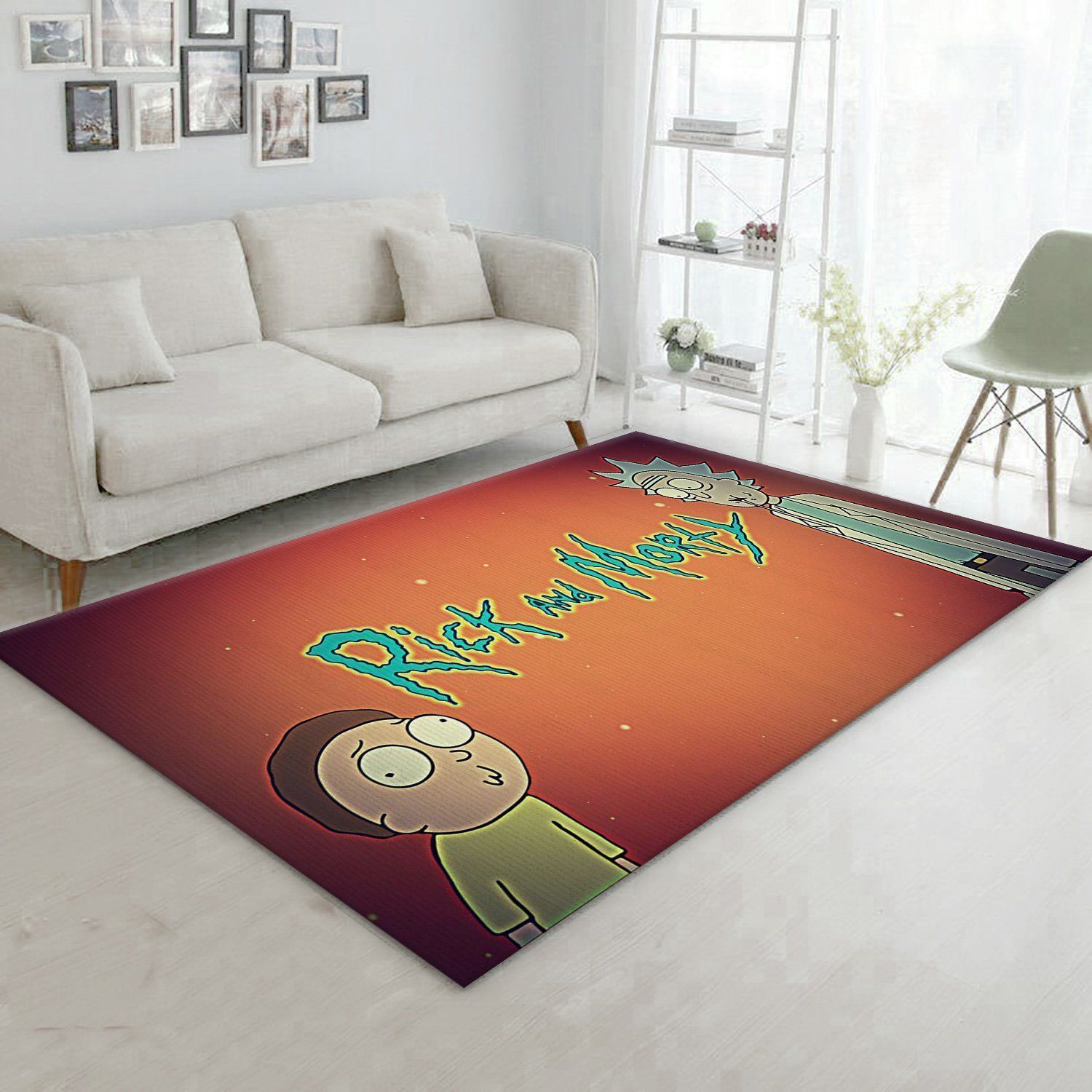 Rick And Morty Area Rug For Christmas Living Room Rug Home Decor Floor Decor - Indoor Outdoor Rugs