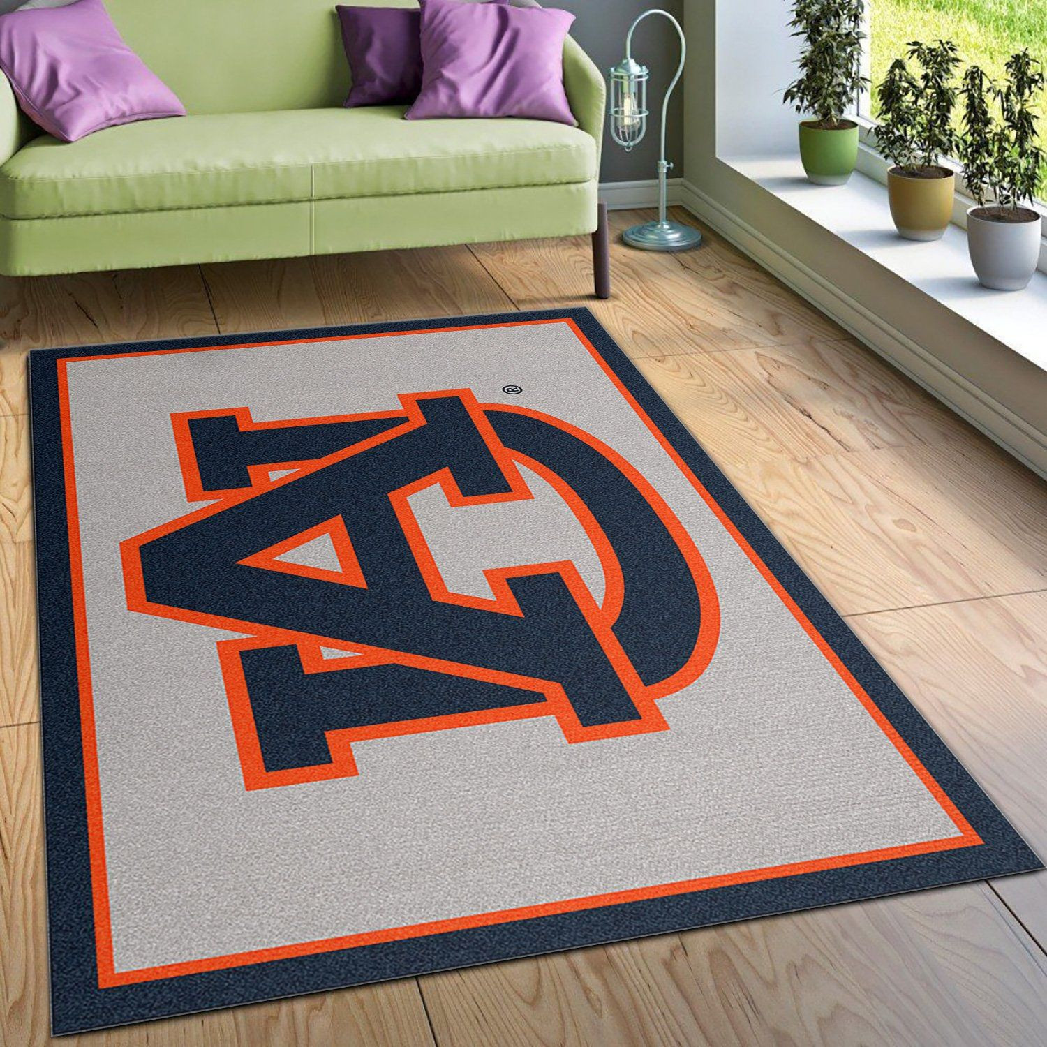 College Spirit Auburn Sport Area Rug Carpet Team Logo Family Gift US Decor - Indoor Outdoor Rugs