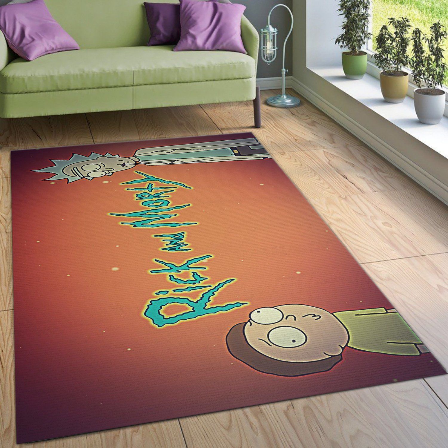 Rick And Morty Area Rug For Christmas Living Room Rug Home Decor Floor Decor - Indoor Outdoor Rugs