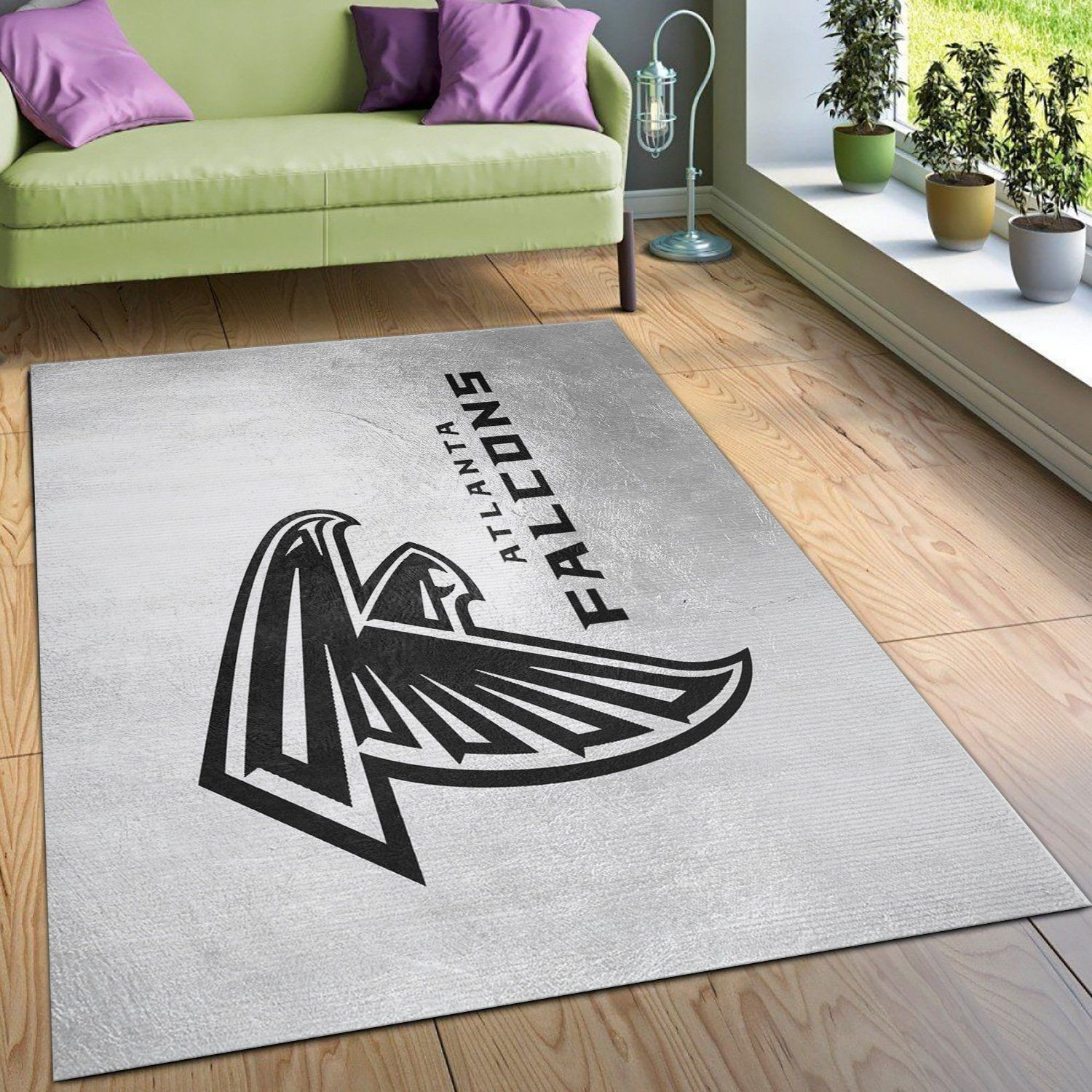 Atlanta Falcons NFL Area Rug, Bedroom, Home US Decor - Indoor Outdoor Rugs