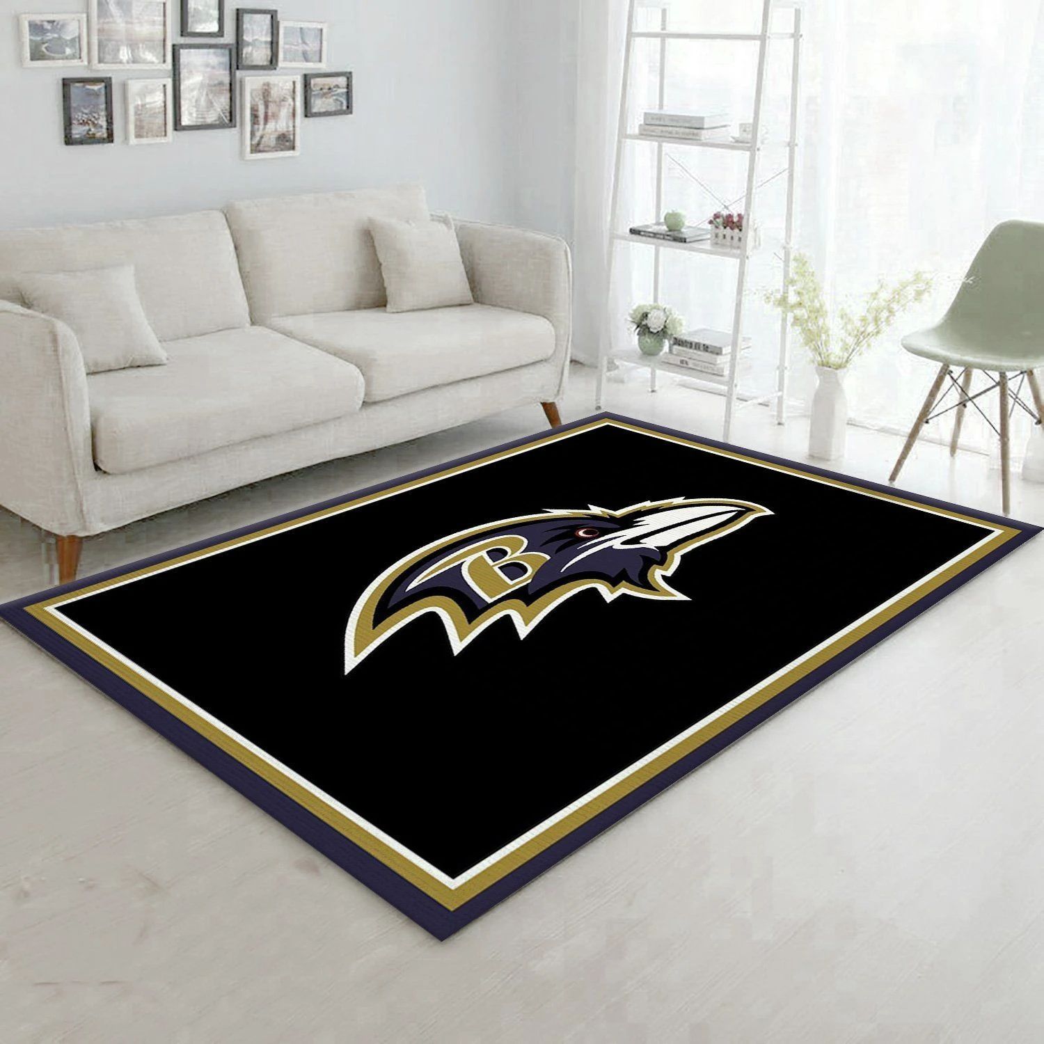 Baltimore Ravens Imperial Spirit Rug NFL Area Rug For Christmas, Living room and bedroom Rug, Home US Decor - Indoor Outdoor Rugs