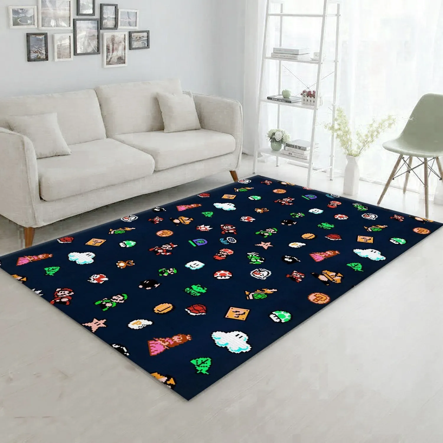 Super Mario Bros 3 Christmas Gift Rug Bedroom Rug Home Decor Floor Decor - Indoor Outdoor Rugs