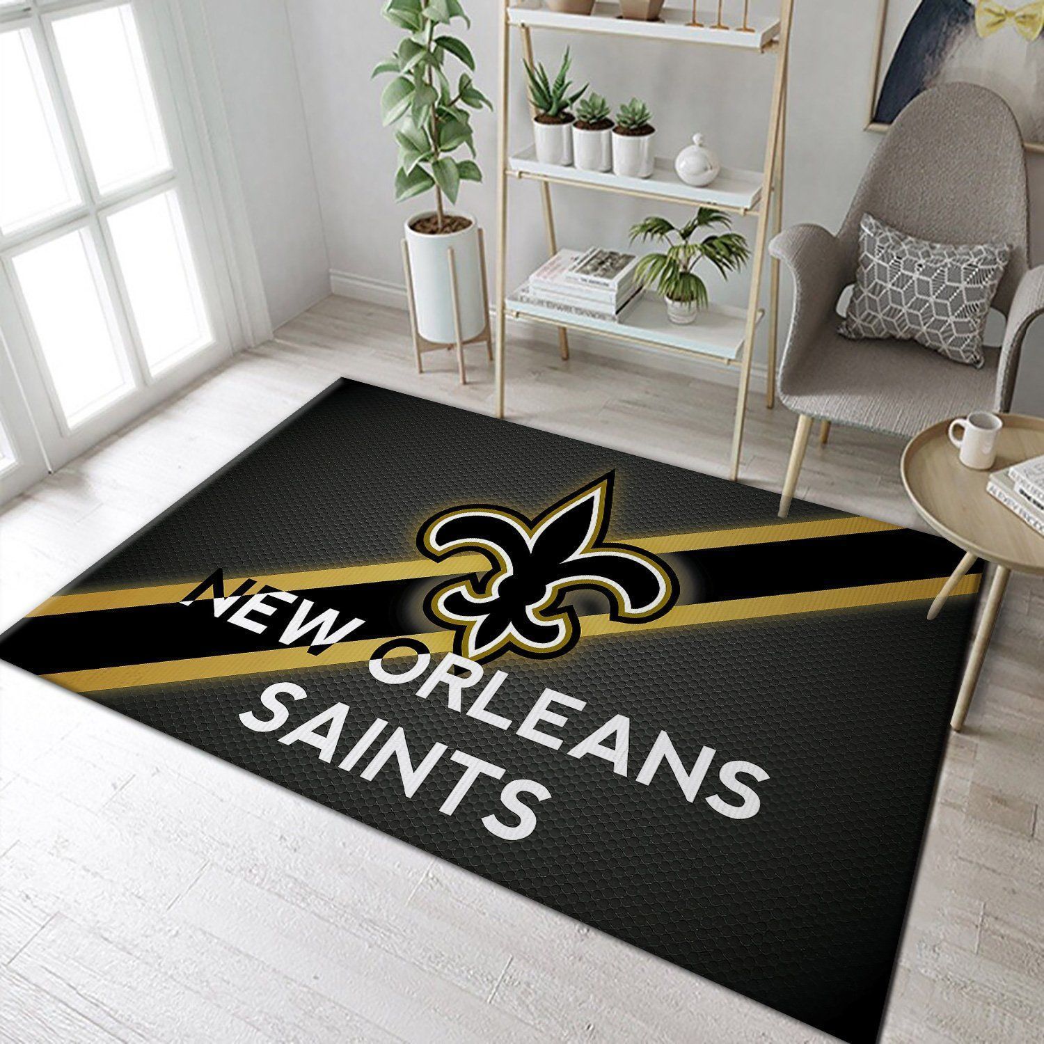 New Orleans Saints Carpets Area Rugs Living Room Bedroom Carpet Floor Decor - Indoor Outdoor Rugs