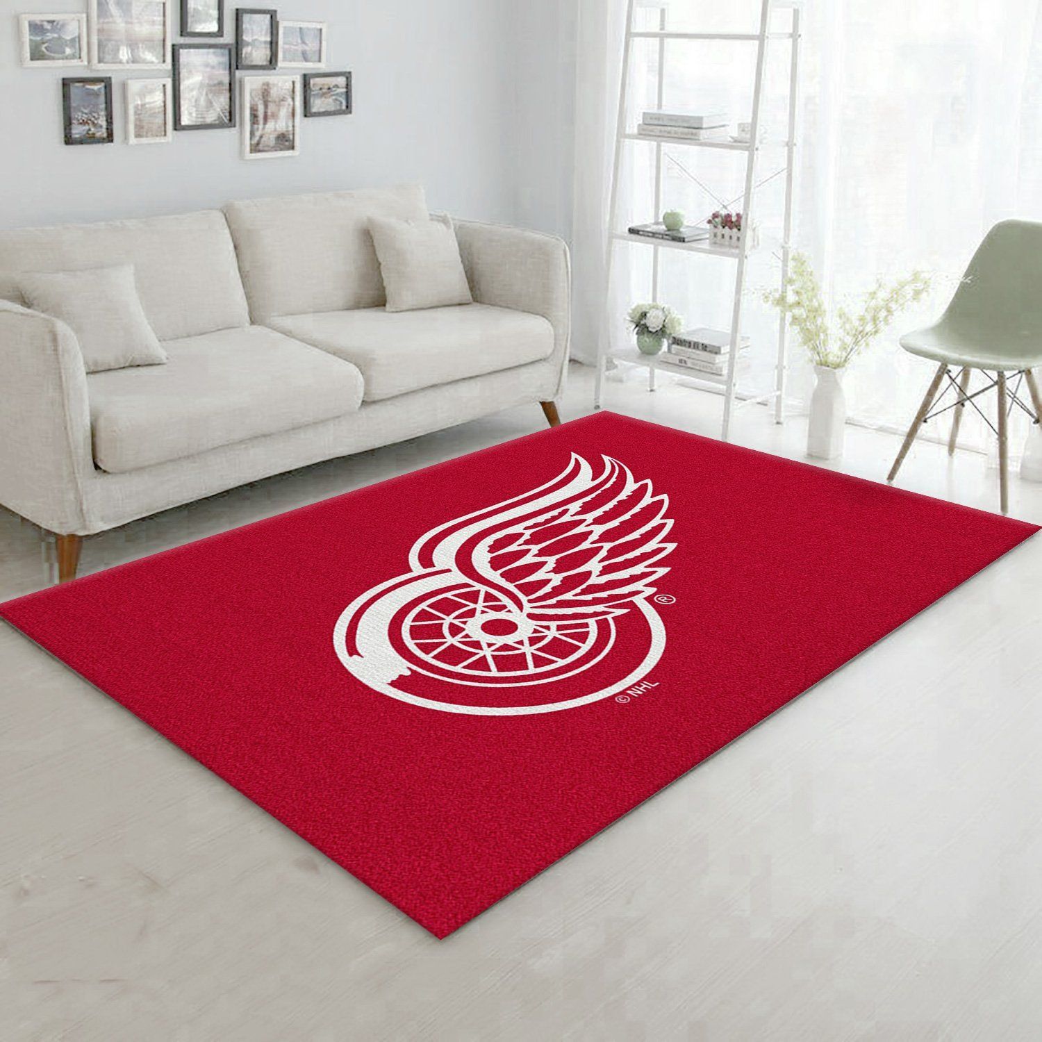 Nhl Spirit Detroit Redwings Area Rug Carpet, Kitchen Rug, Home US Decor - Indoor Outdoor Rugs