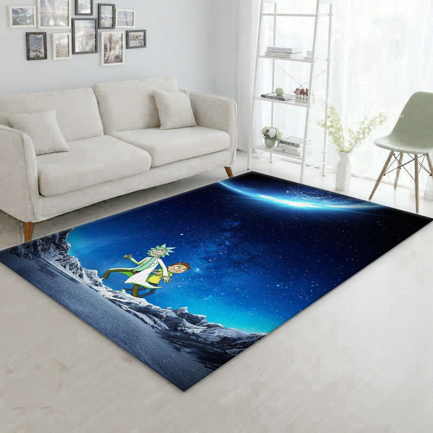 Rick And Morty Area Rug For Christmas Living Room Rug Home Decor Floor Decor - Indoor Outdoor Rugs